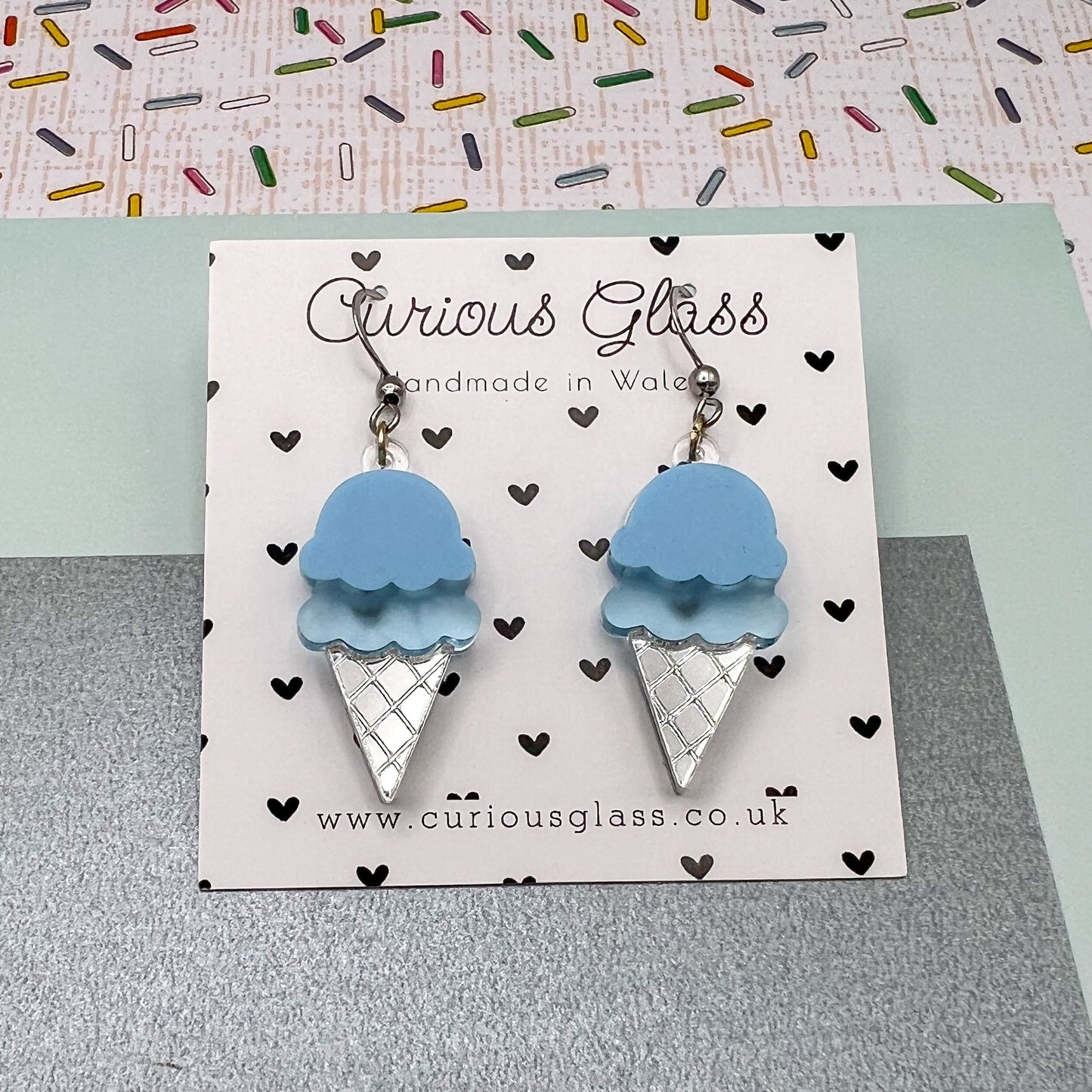 Ice Cream Acrylic Earrings