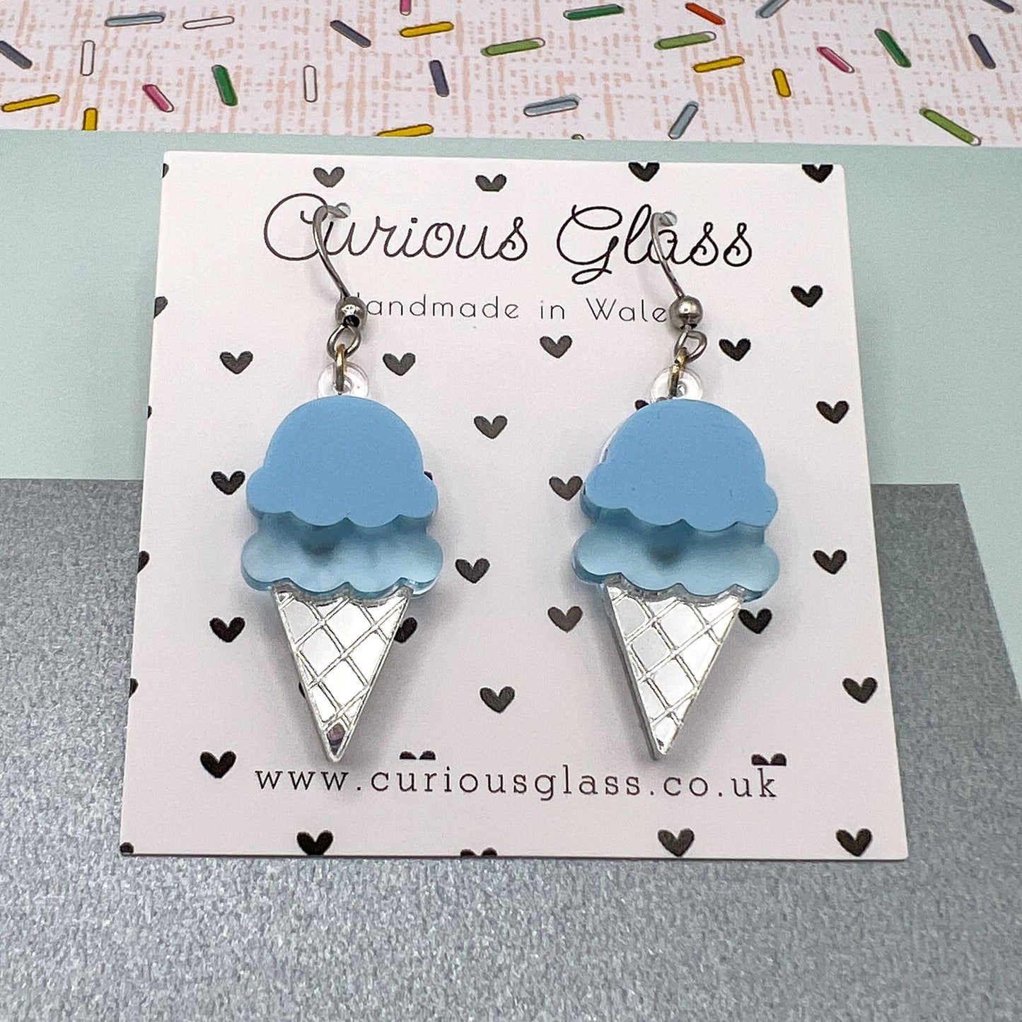 Ice Cream Acrylic Earrings