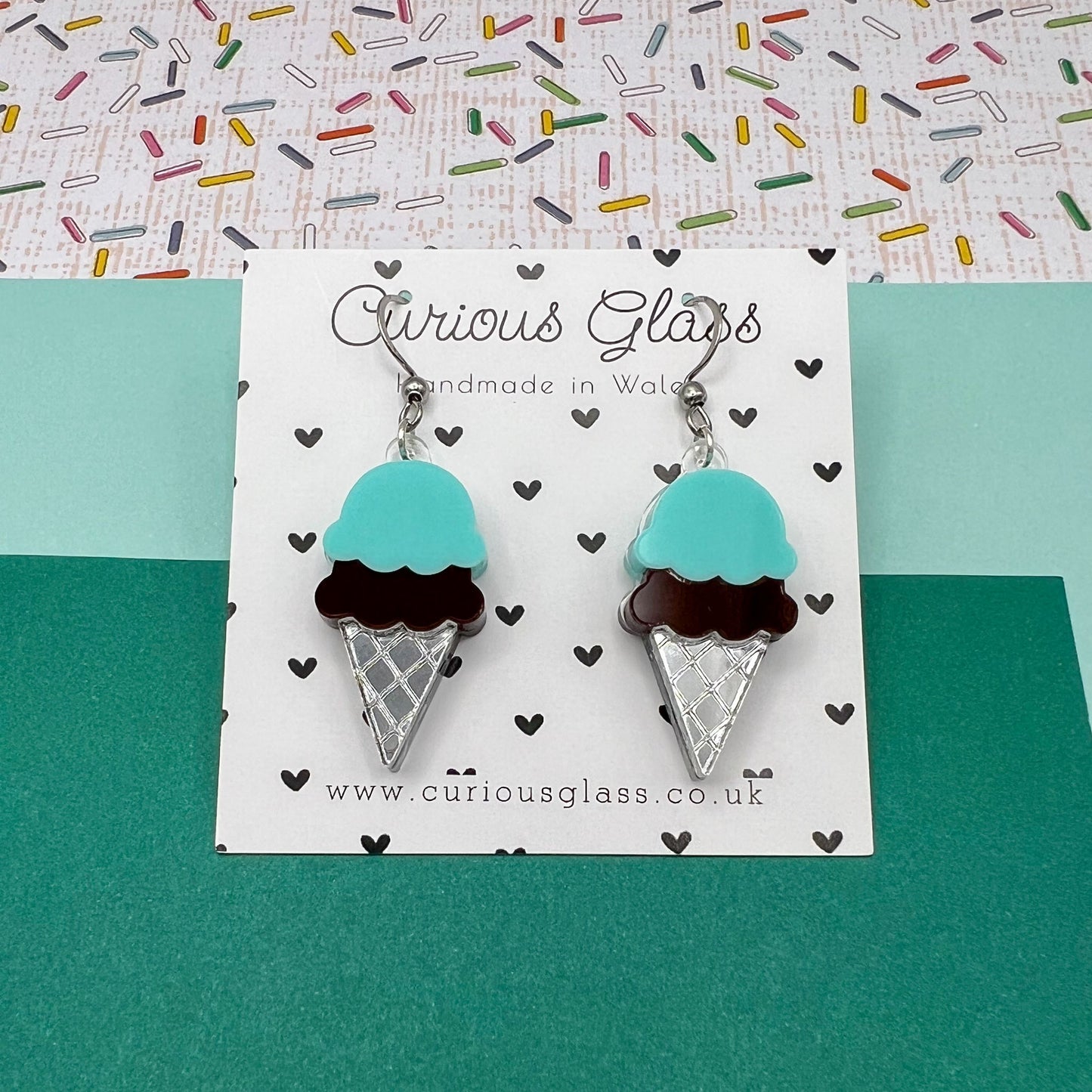 Ice Cream Acrylic Earrings