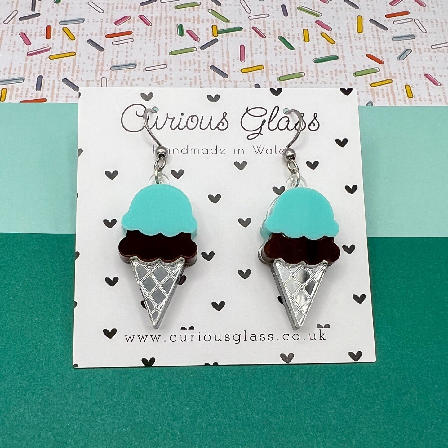Ice Cream Acrylic Earrings
