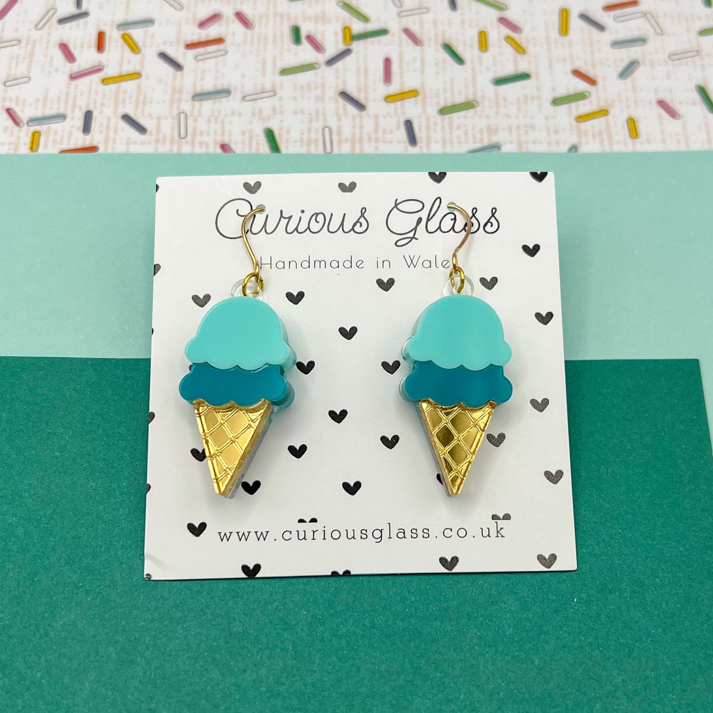 Ice Cream Acrylic Earrings