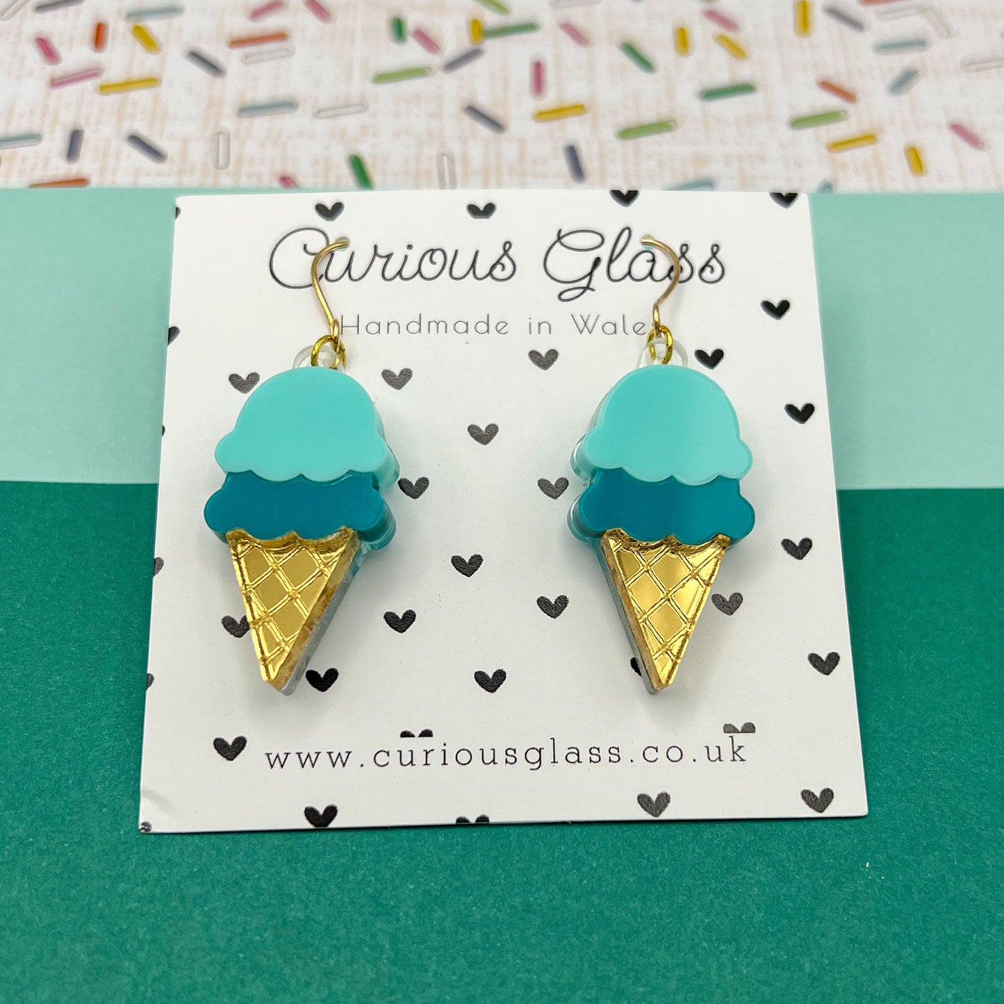 Ice Cream Acrylic Earrings