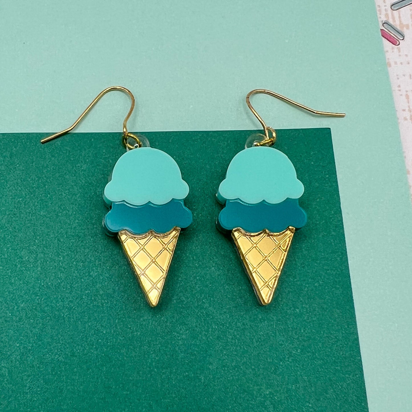 Ice Cream Acrylic Earrings