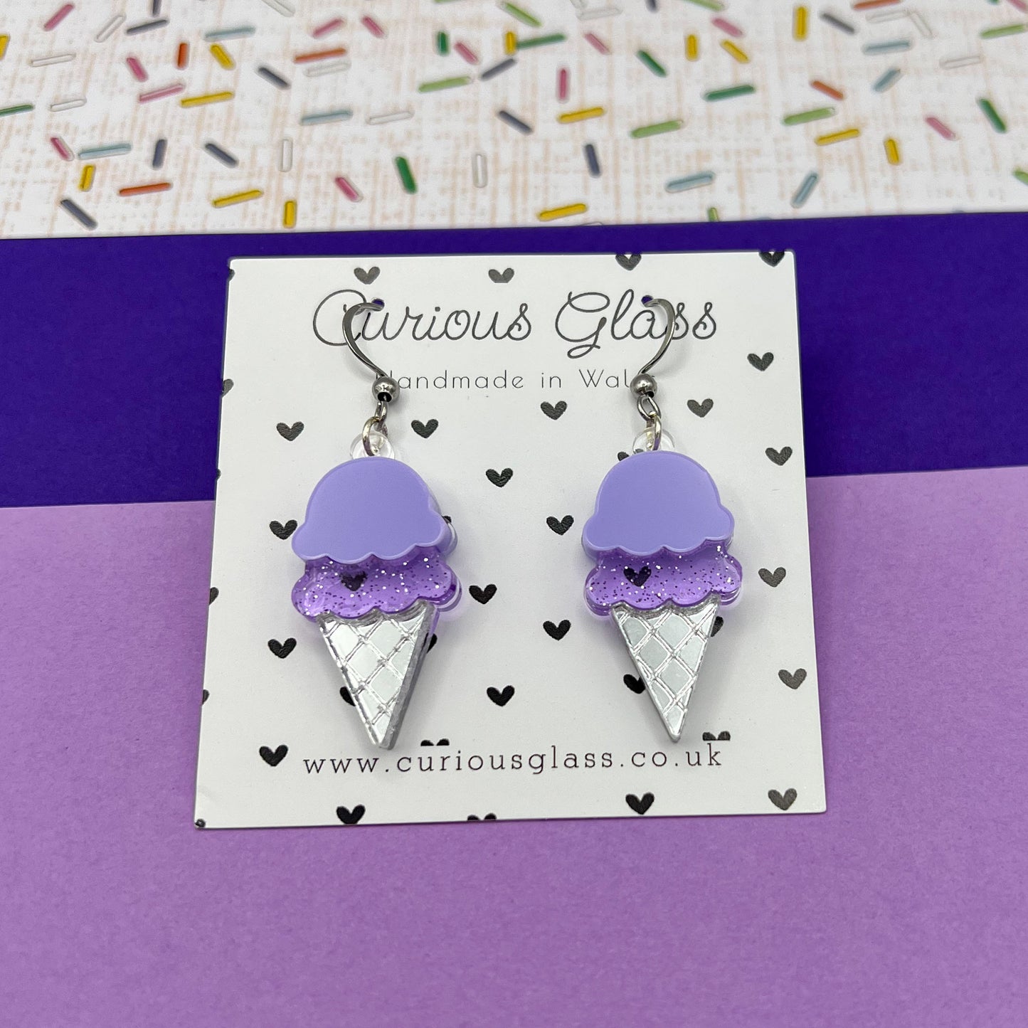 Ice Cream Acrylic Earrings