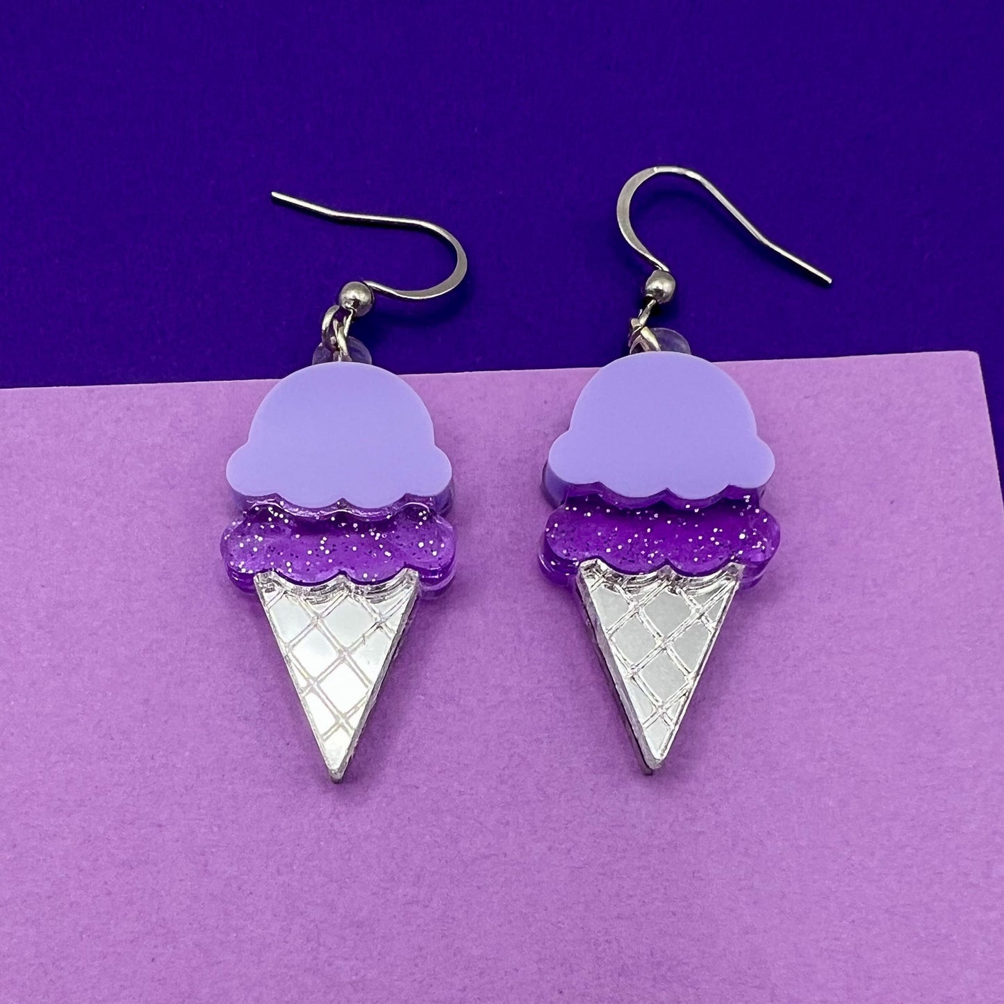 Ice Cream Acrylic Earrings
