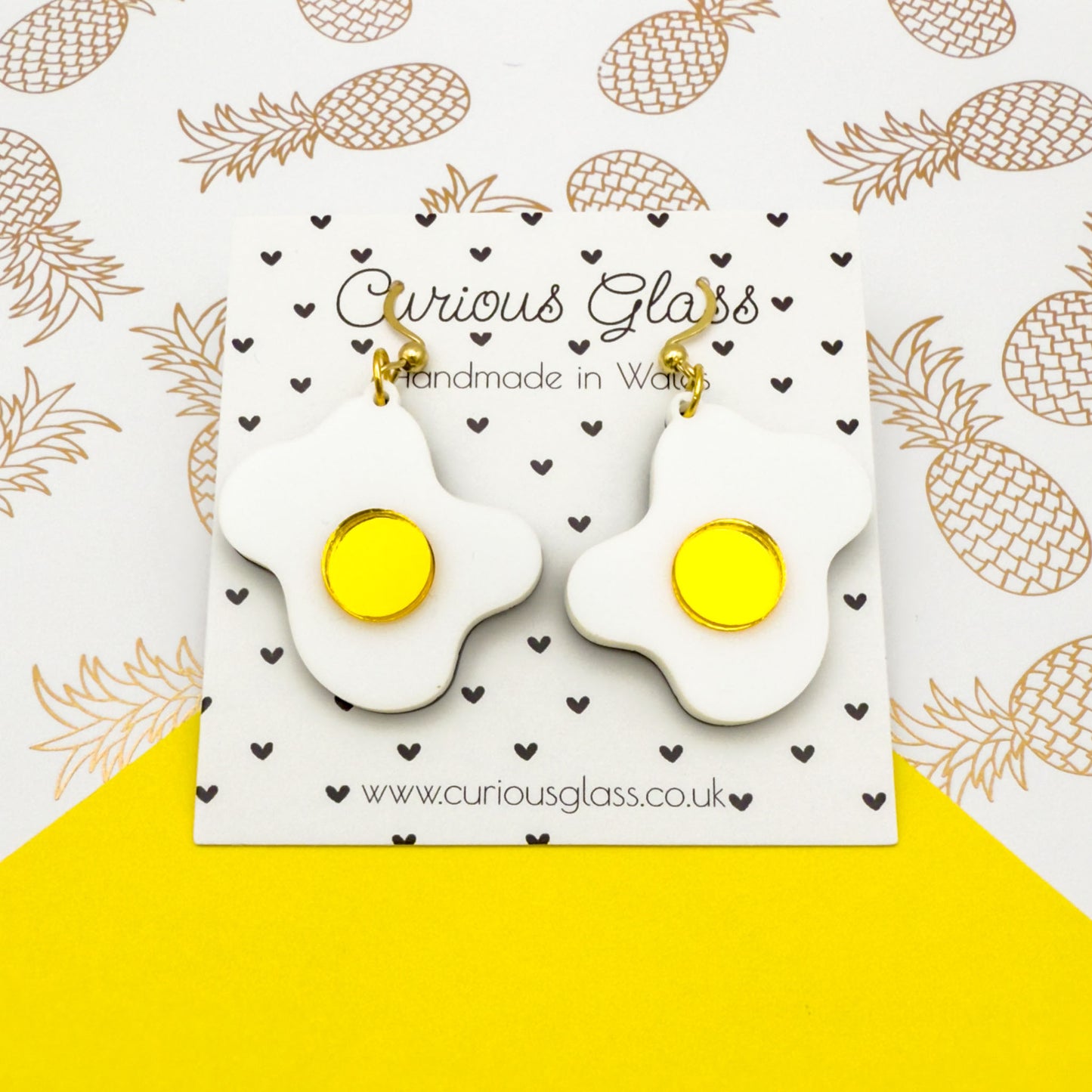 Fried Eggs Acrylic Earrings