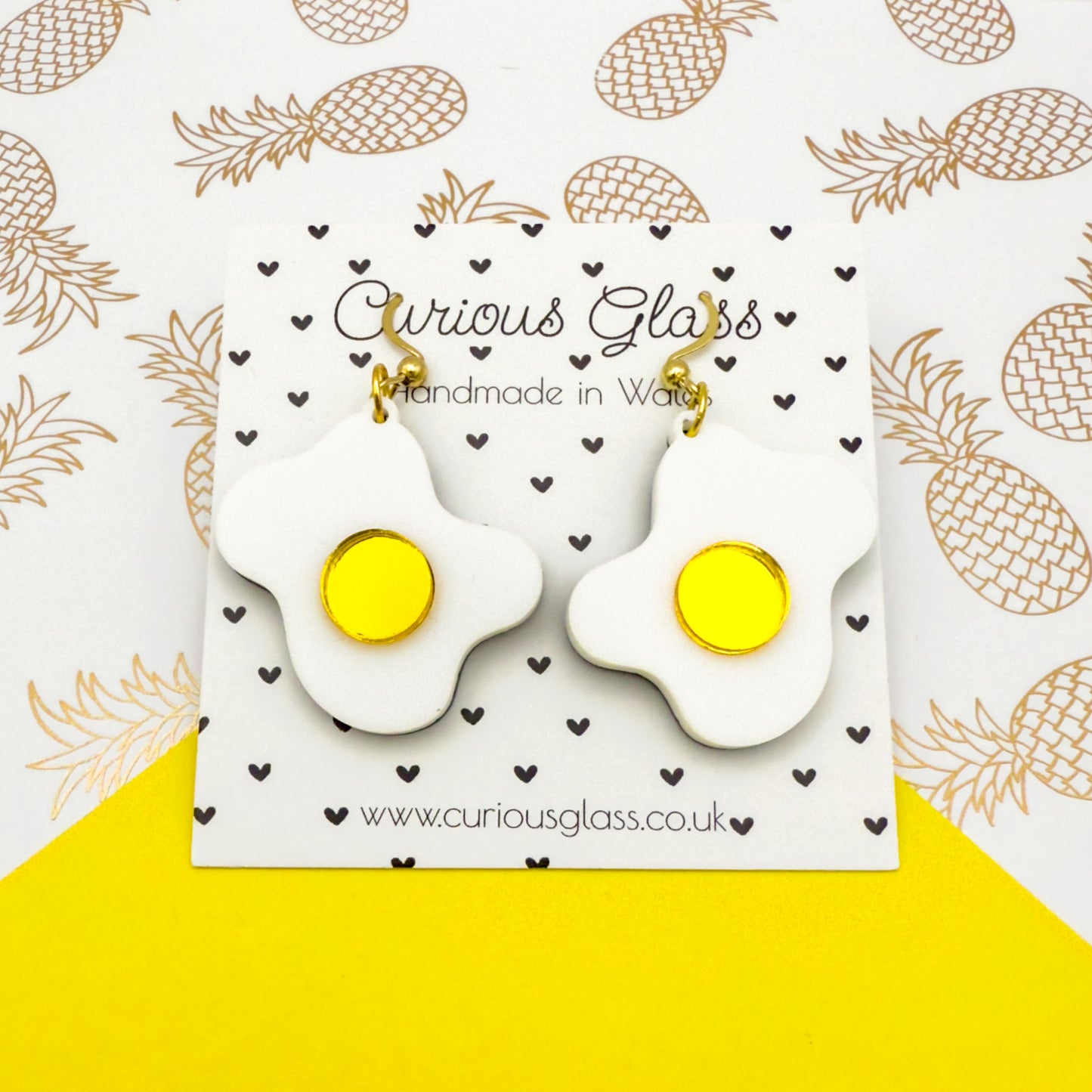 Fried Eggs Acrylic Earrings
