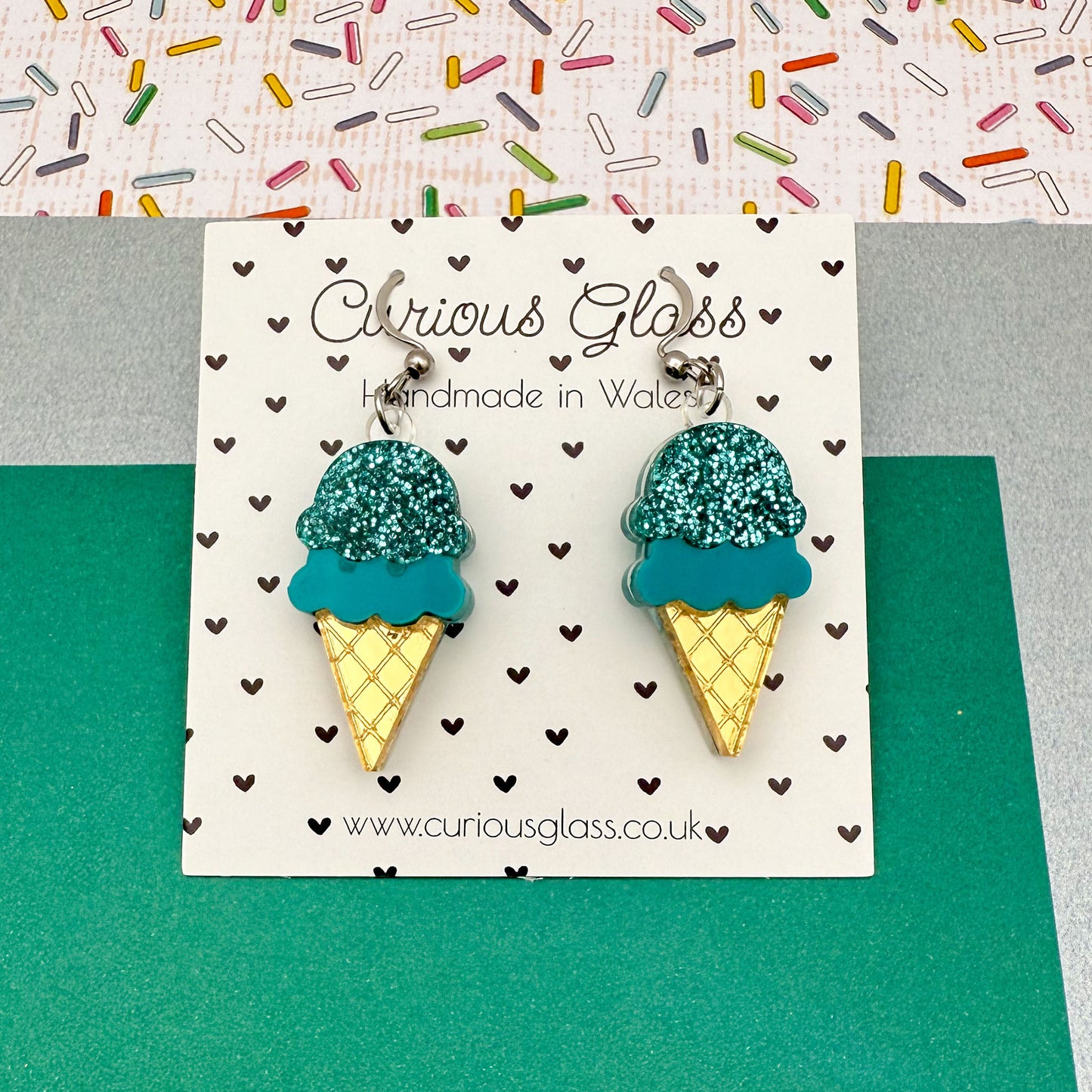 Ice Cream Acrylic Earrings