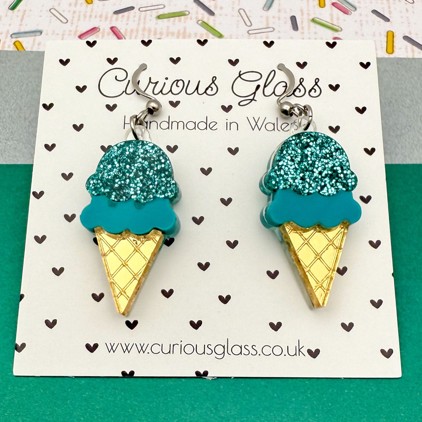 Ice Cream Acrylic Earrings