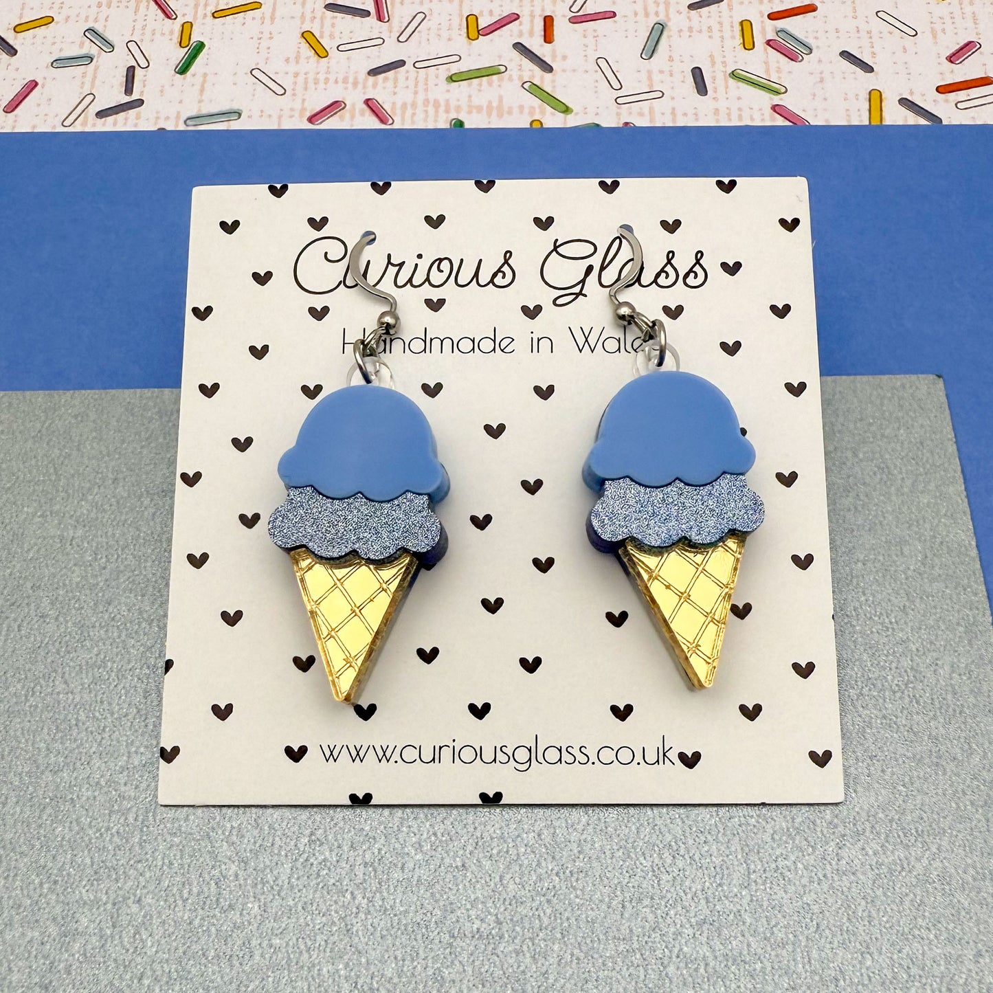 Ice Cream Acrylic Earrings