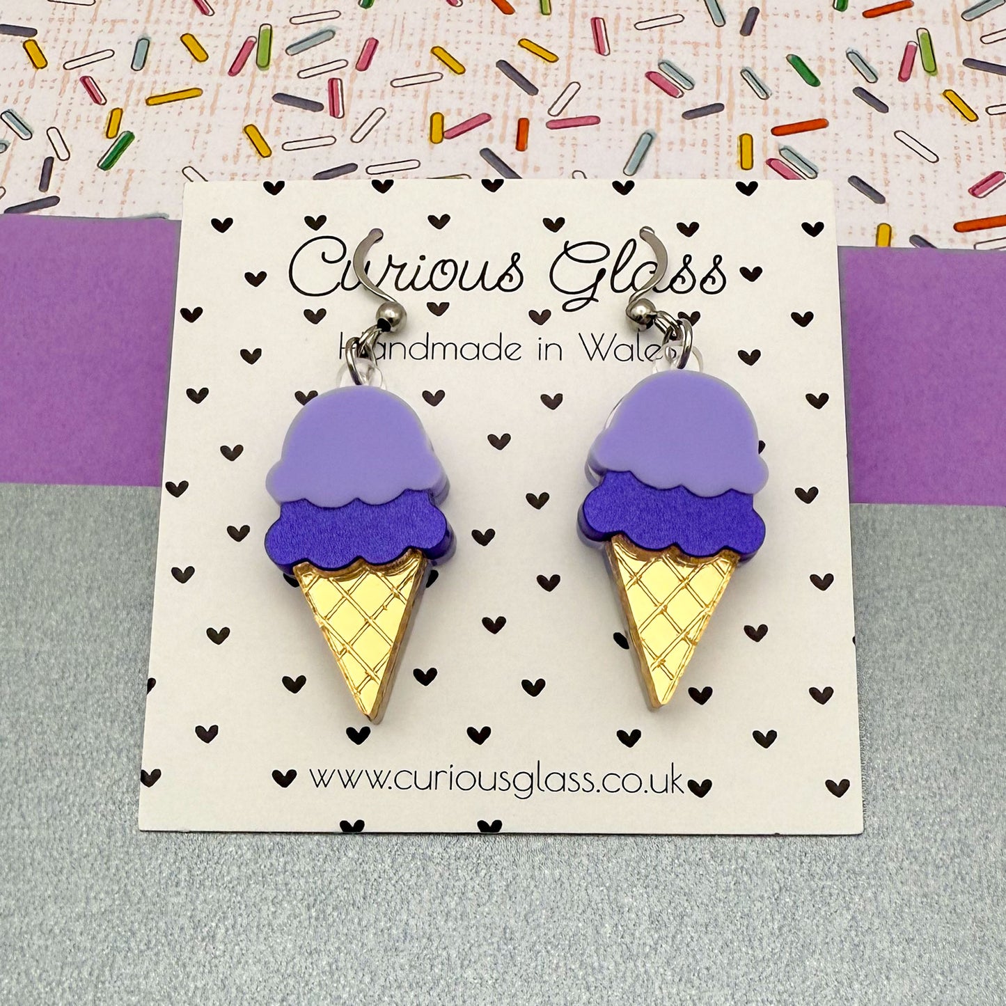 Ice Cream Acrylic Earrings
