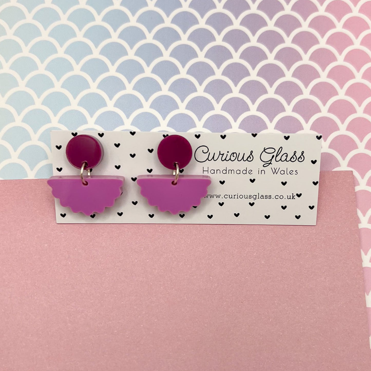 Scallop Acrylic Earrings