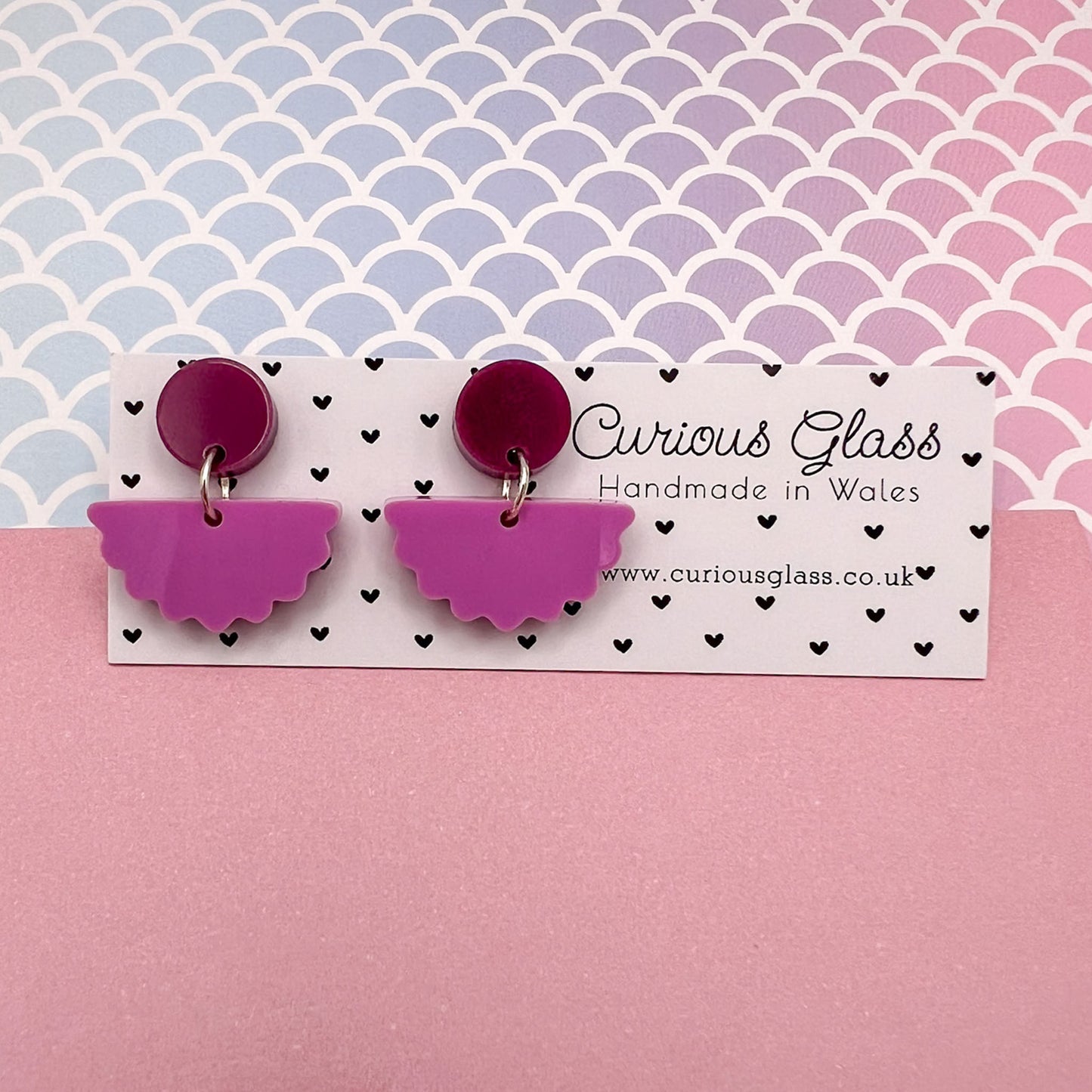 Scallop Acrylic Earrings