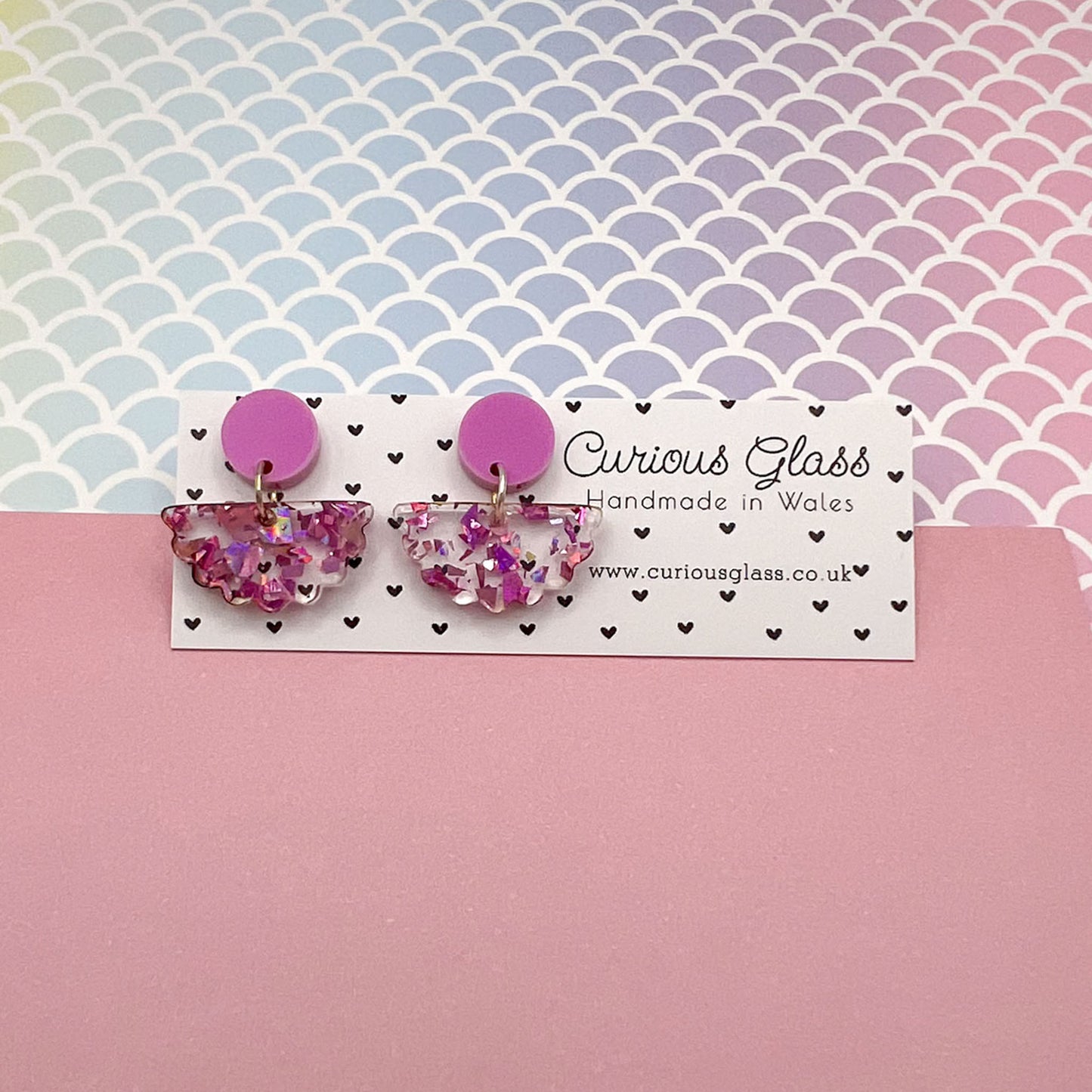 Scallop Acrylic Earrings