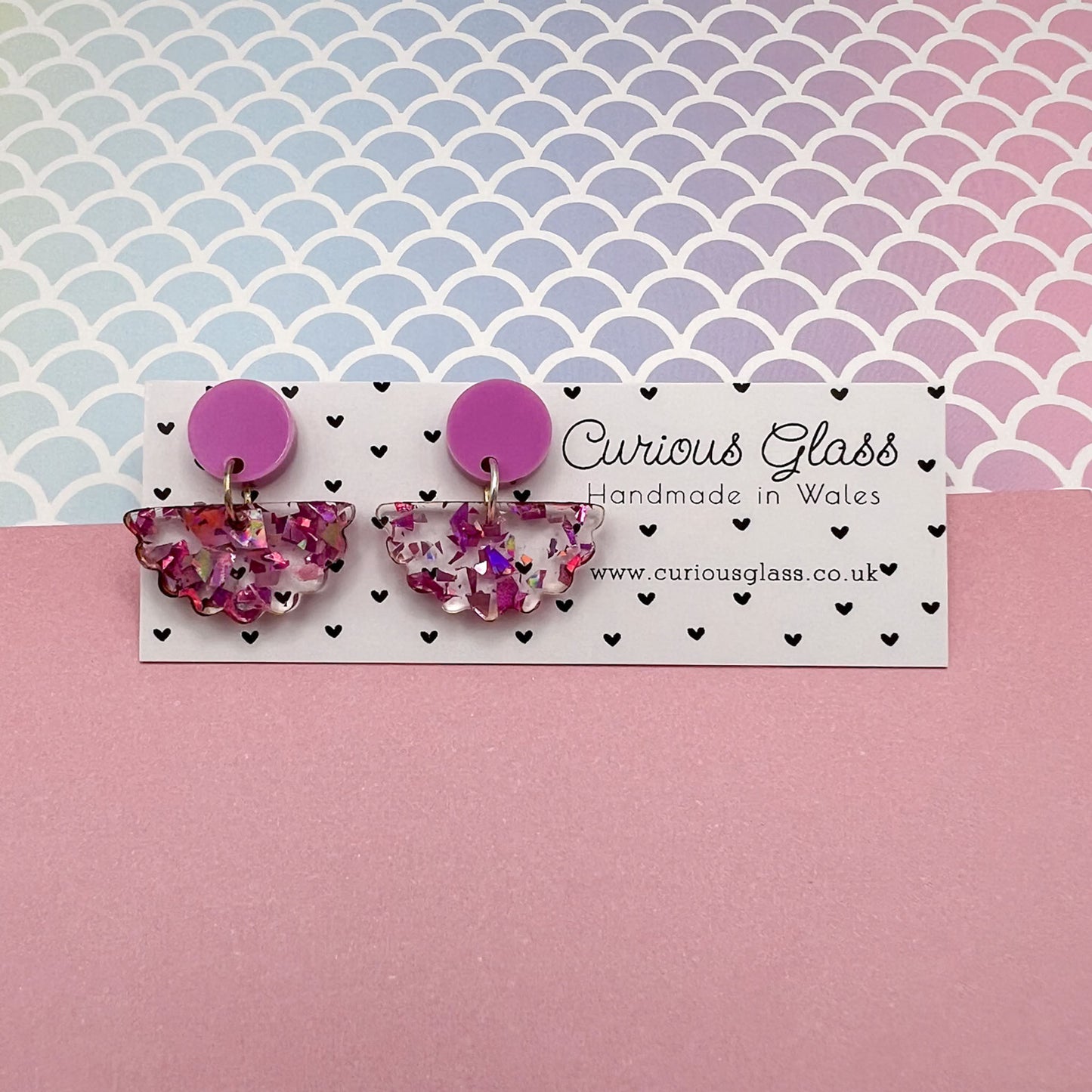 Scallop Acrylic Earrings