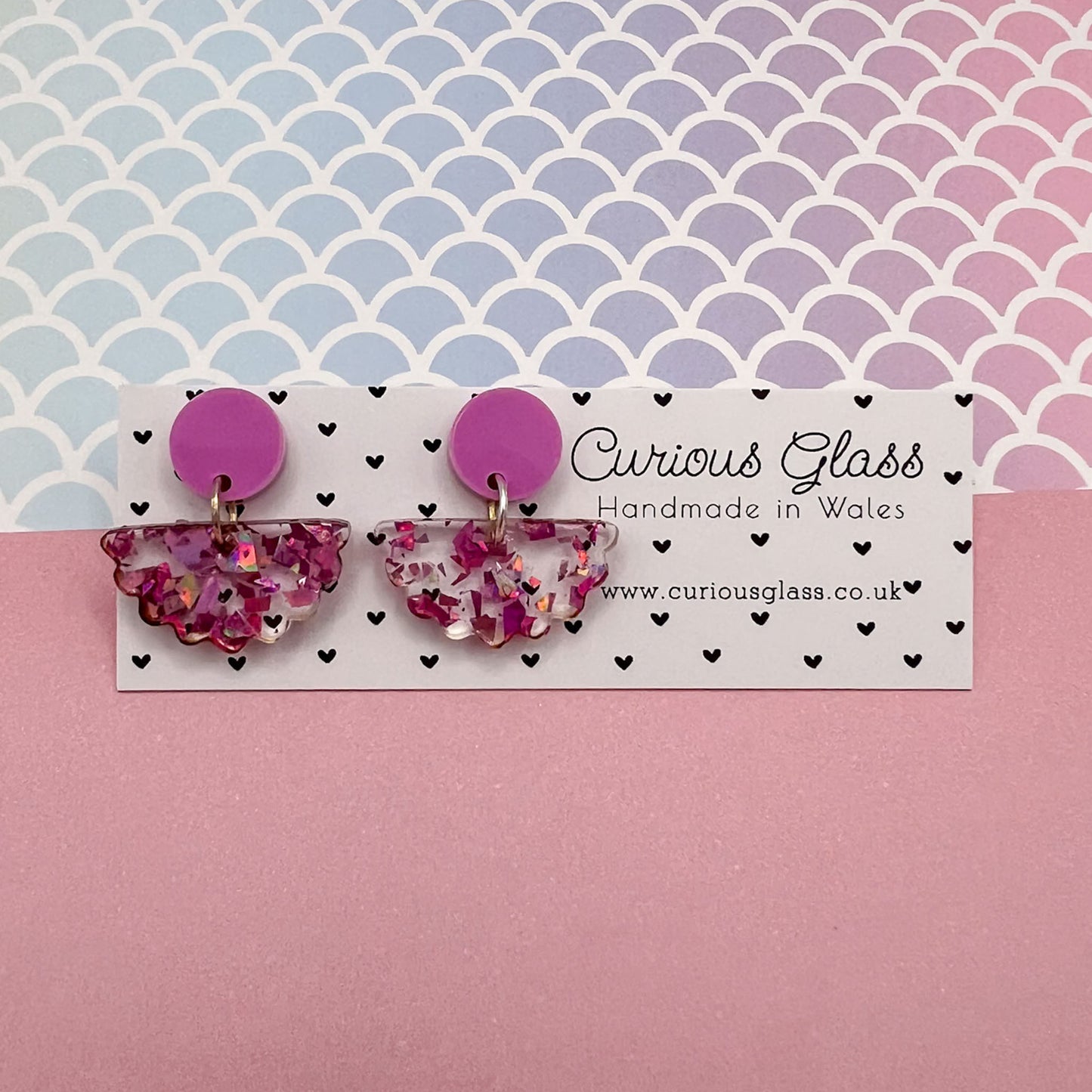 Scallop Acrylic Earrings