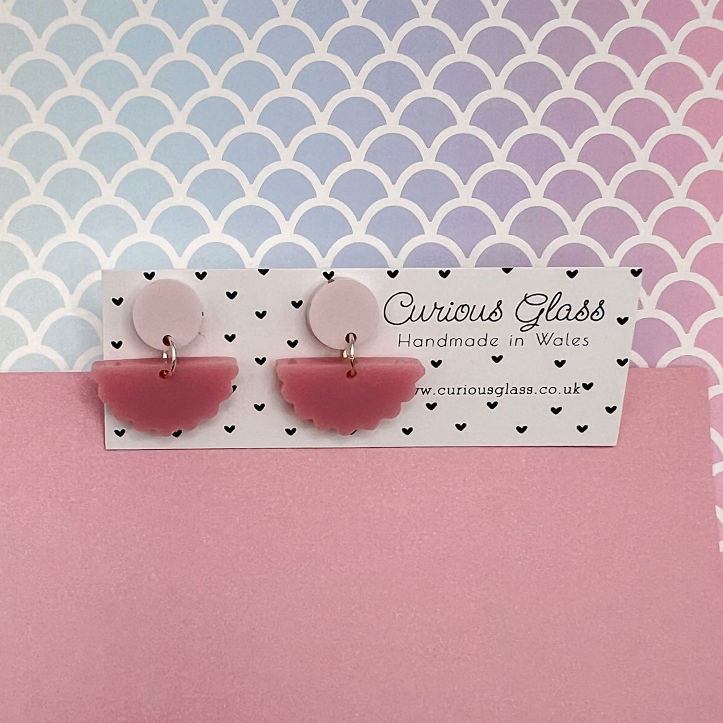 Scallop Acrylic Earrings