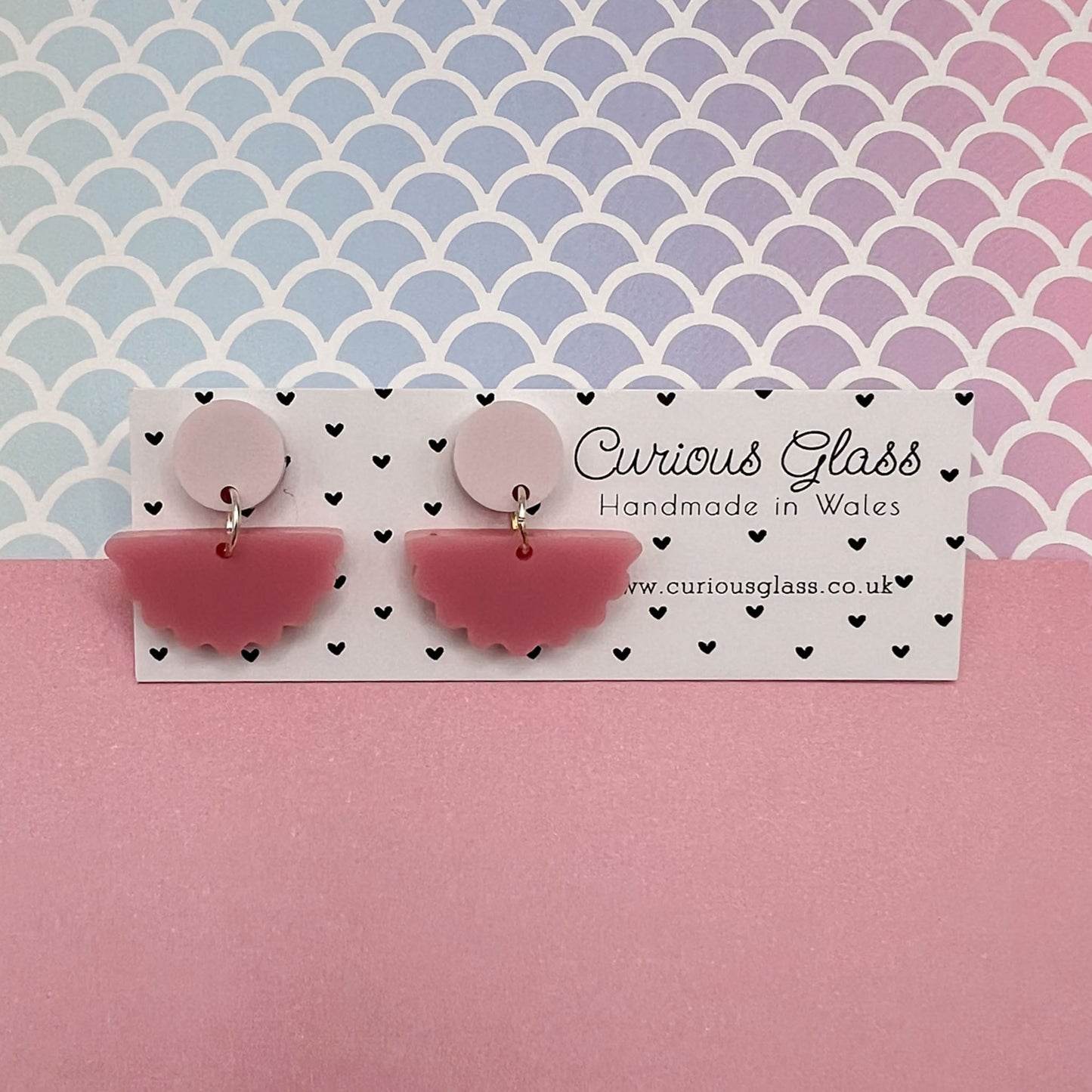 Scallop Acrylic Earrings