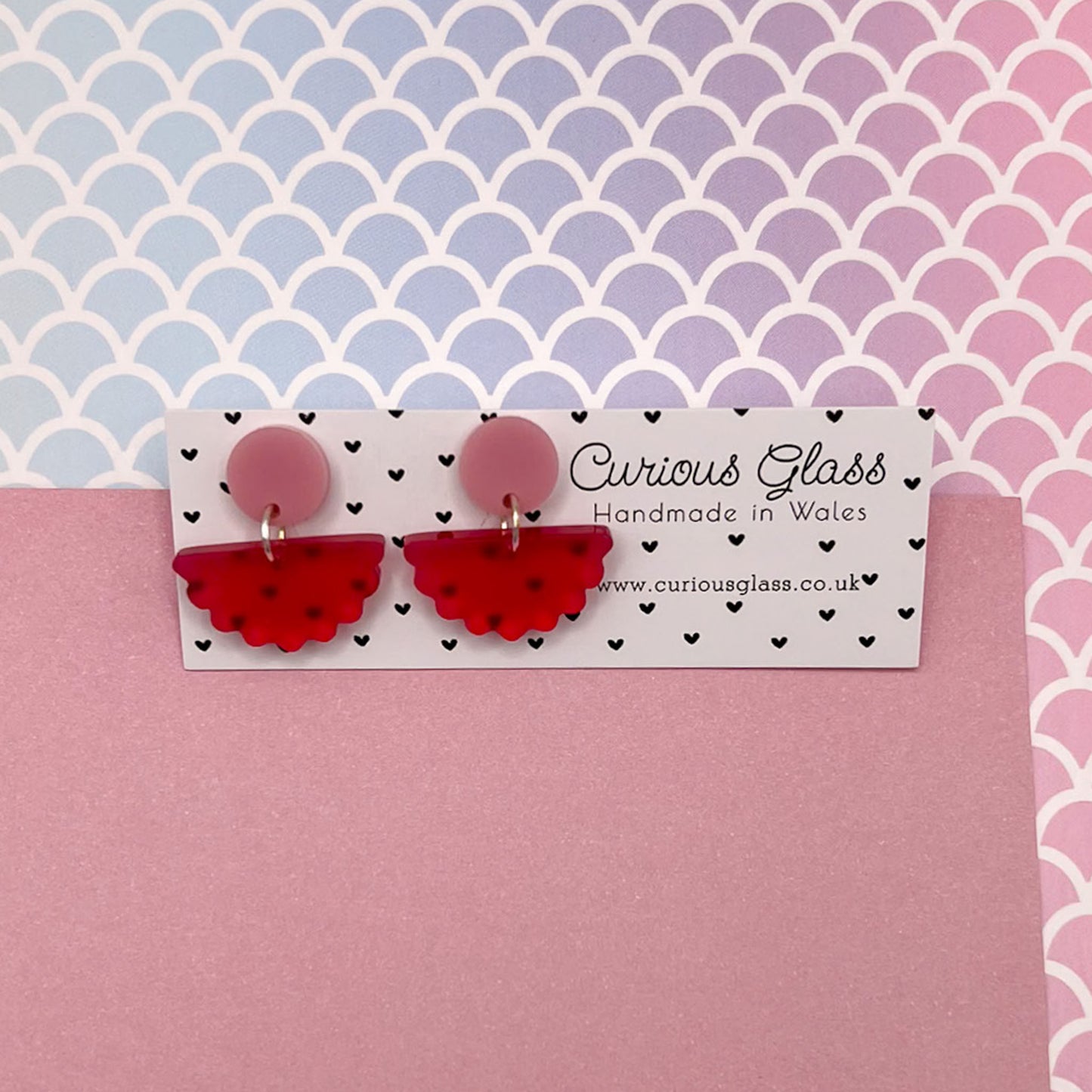 Scallop Acrylic Earrings
