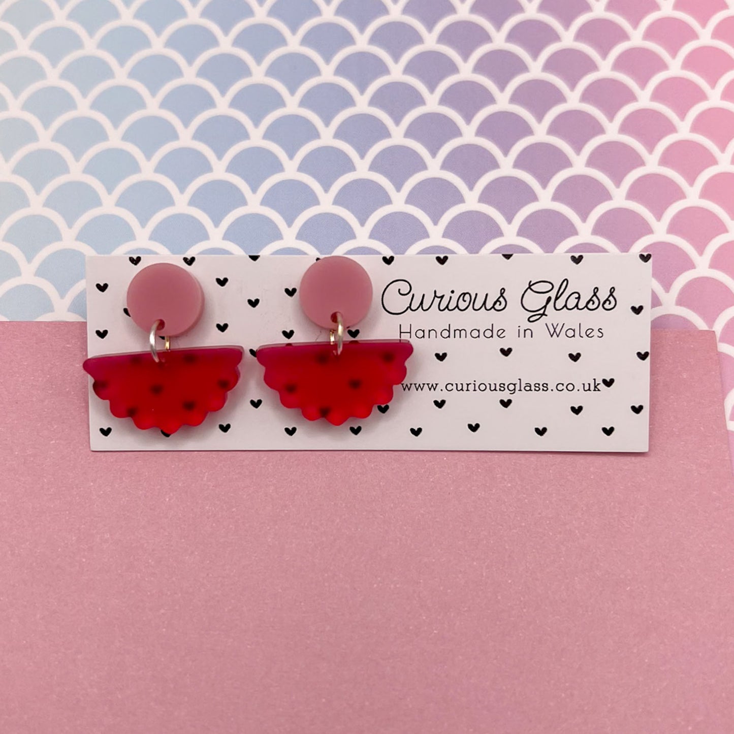 Scallop Acrylic Earrings