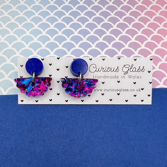 Scallop Acrylic Earrings