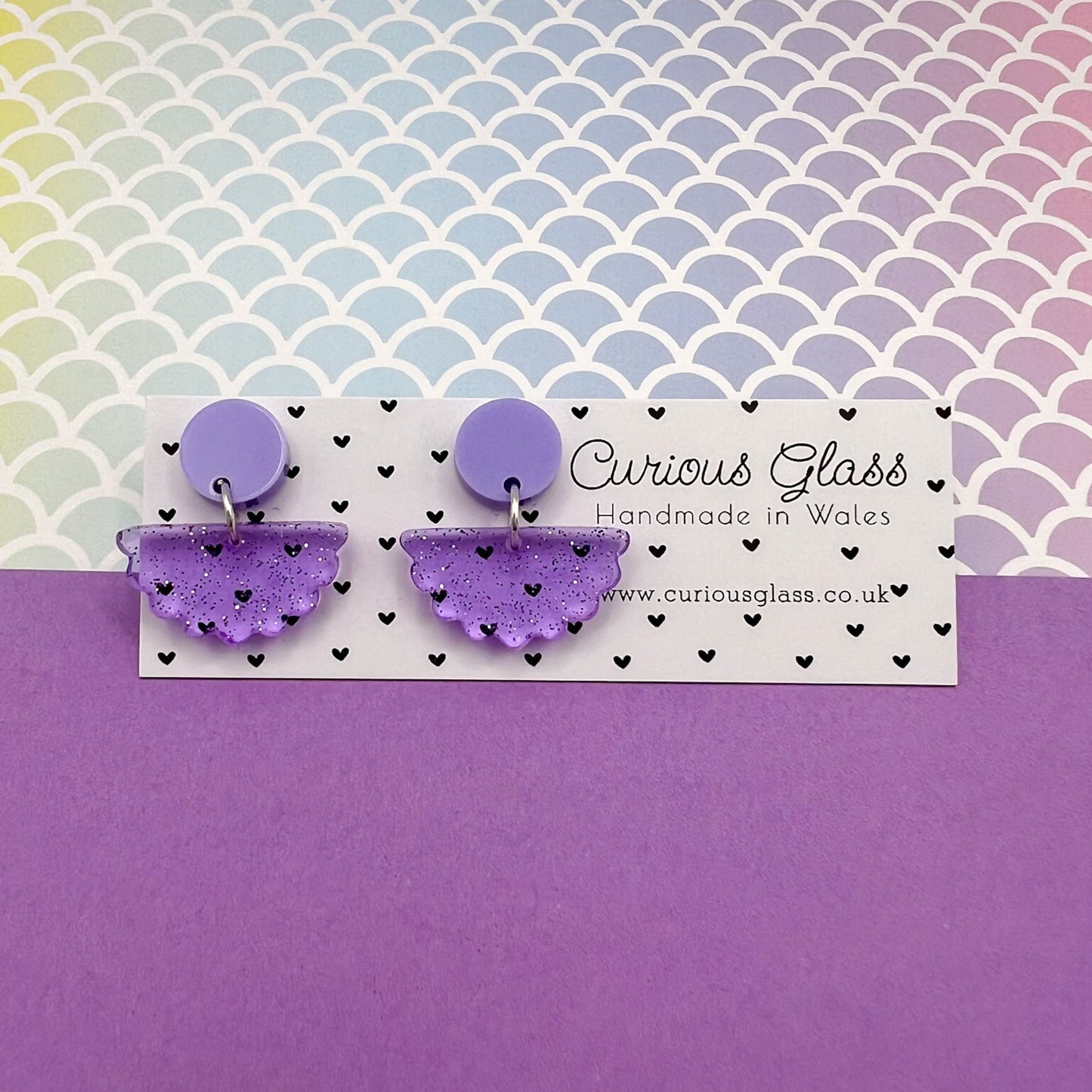 Scallop Acrylic Earrings
