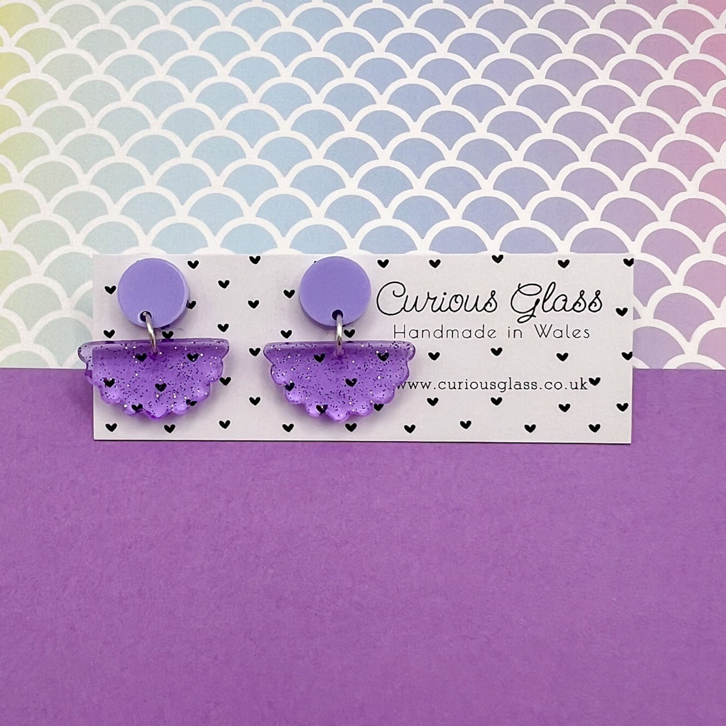 Scallop Acrylic Earrings