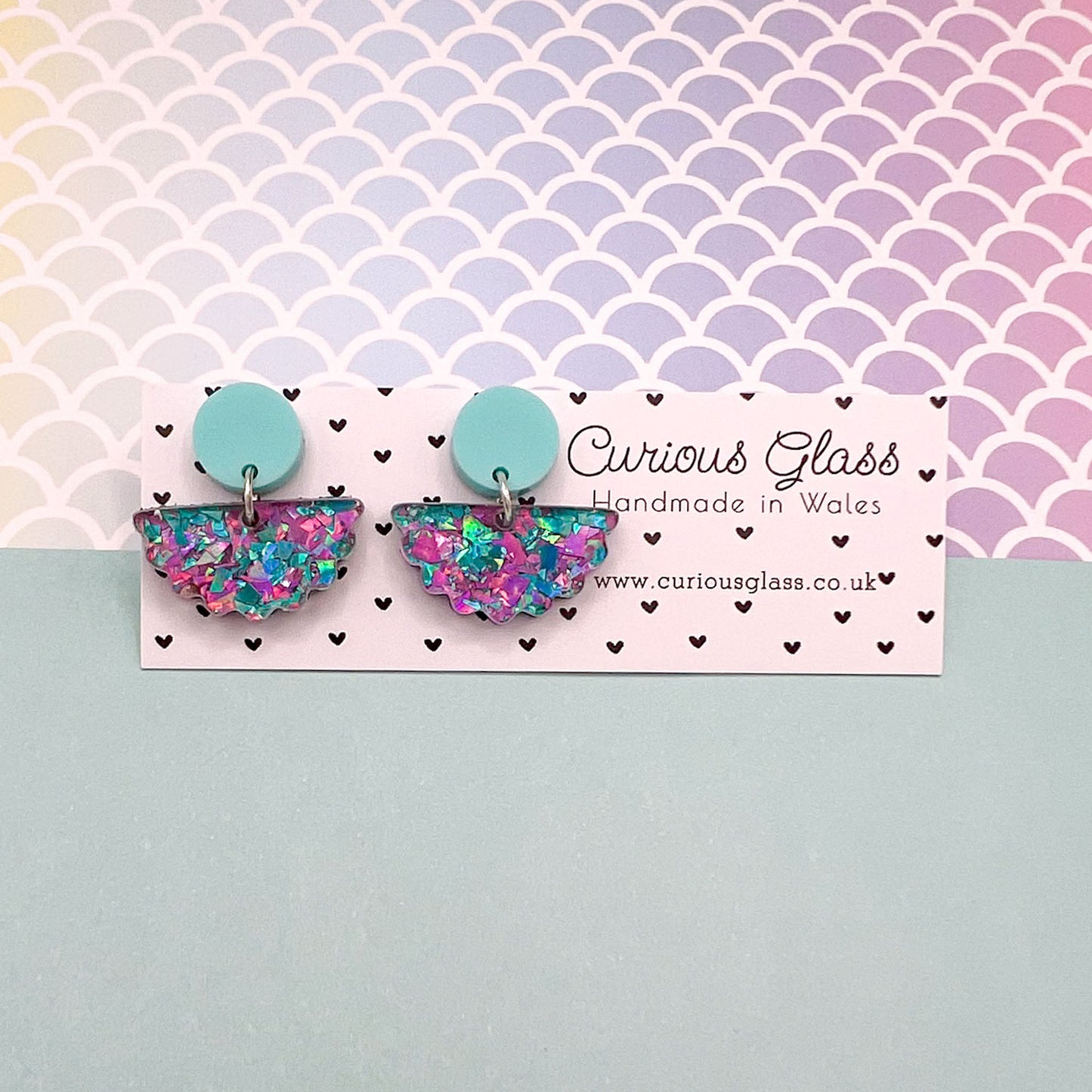 Scallop Acrylic Earrings