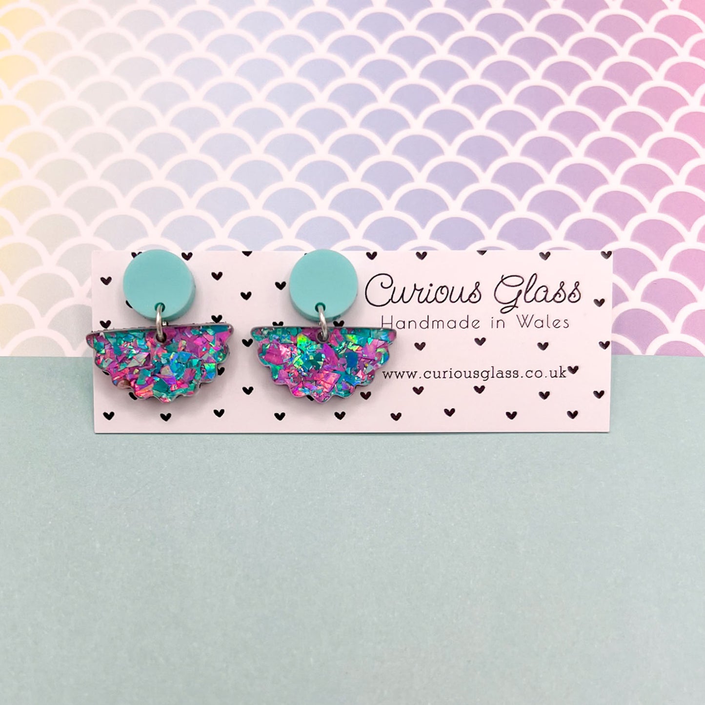 Scallop Acrylic Earrings