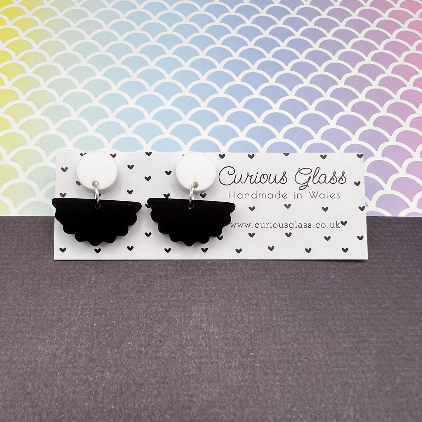 Scallop Acrylic Earrings