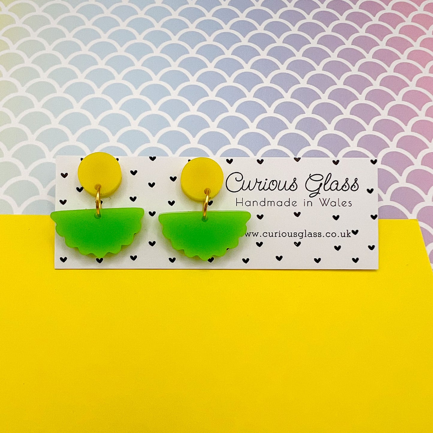 Scallop Acrylic Earrings