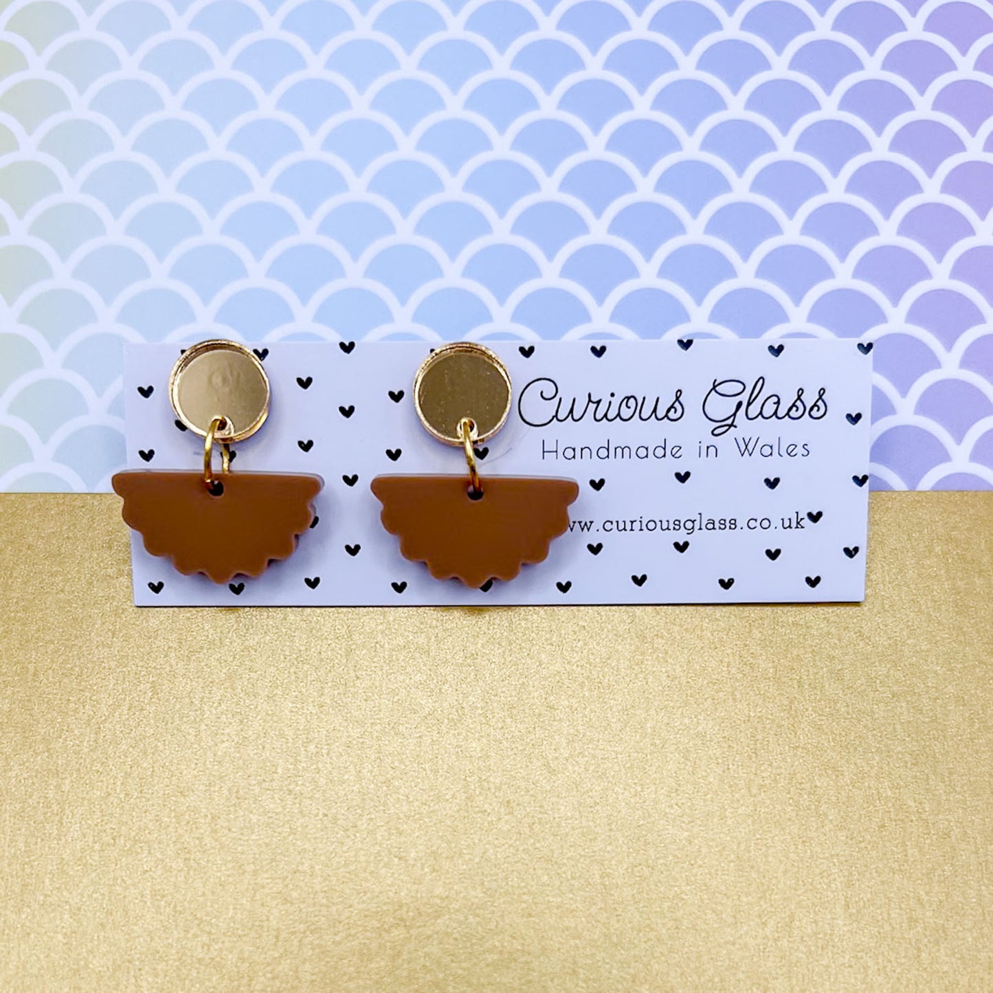 Scallop Acrylic Earrings