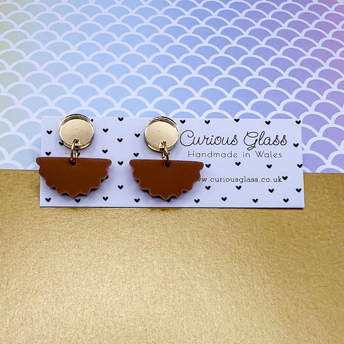 Scallop Acrylic Earrings