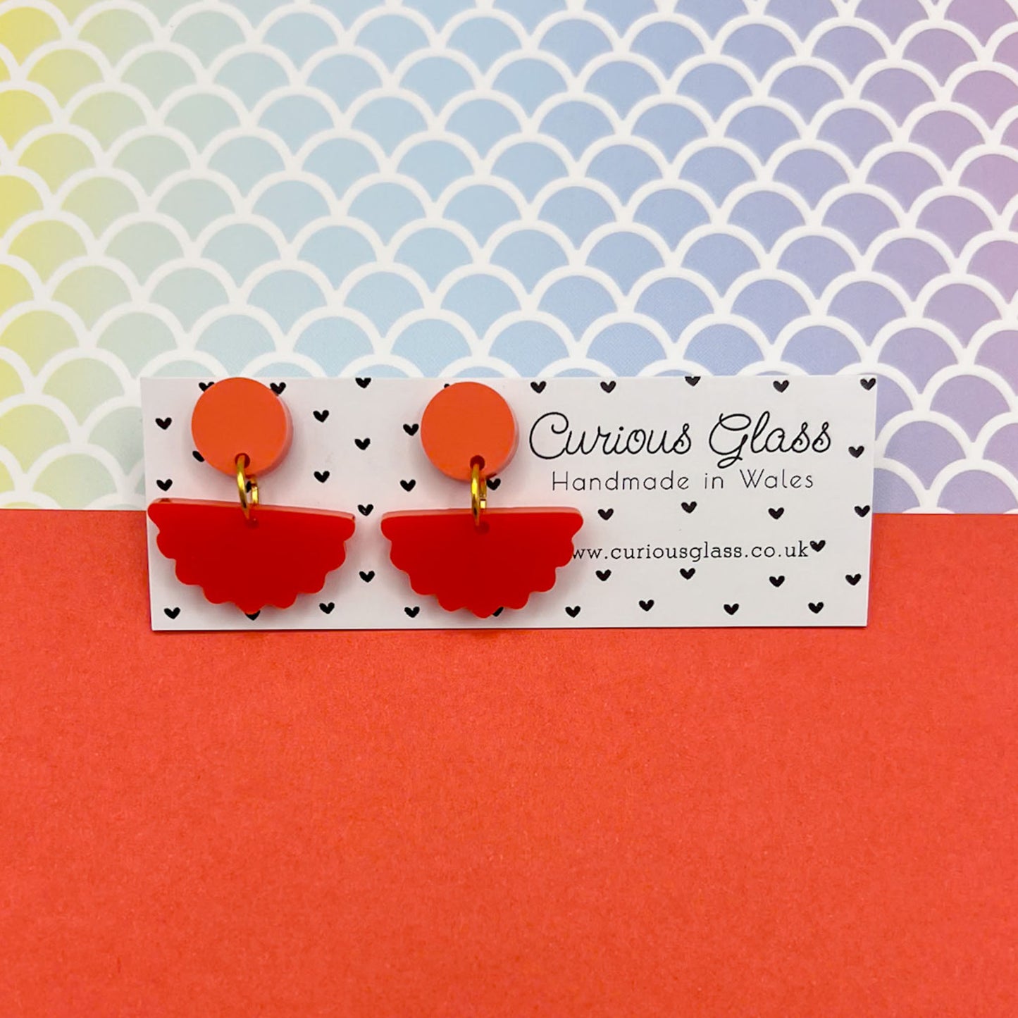 Scallop Acrylic Earrings