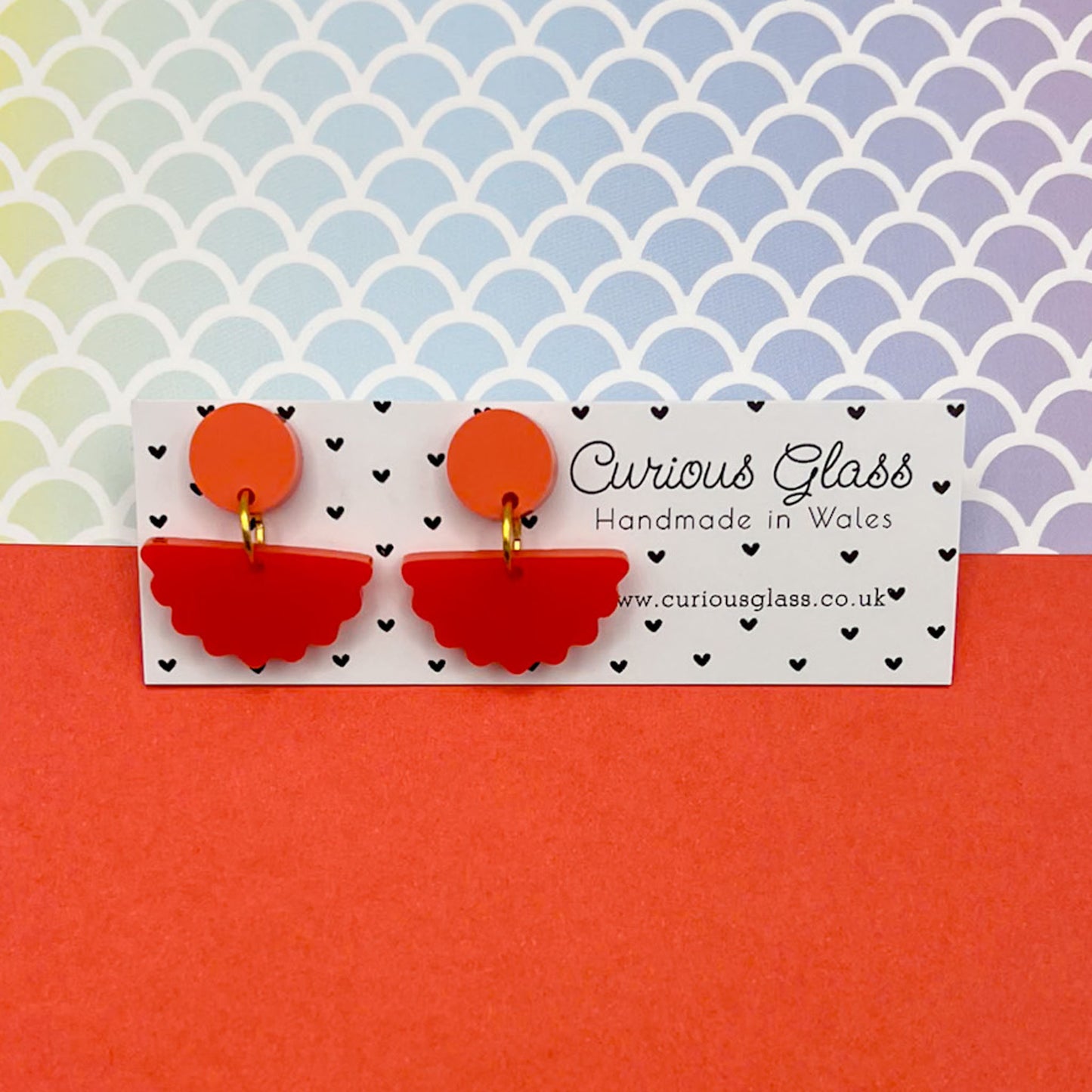 Scallop Acrylic Earrings