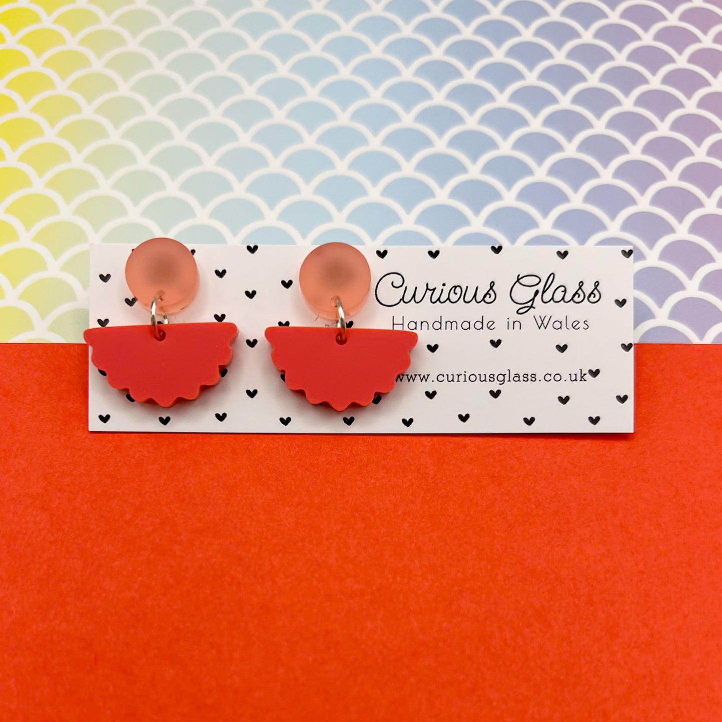 Scallop Acrylic Earrings