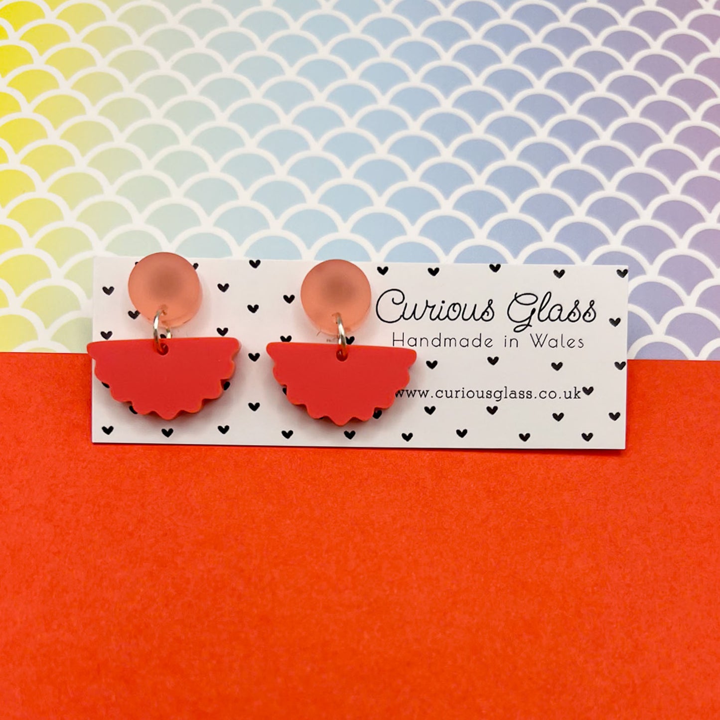 Scallop Acrylic Earrings