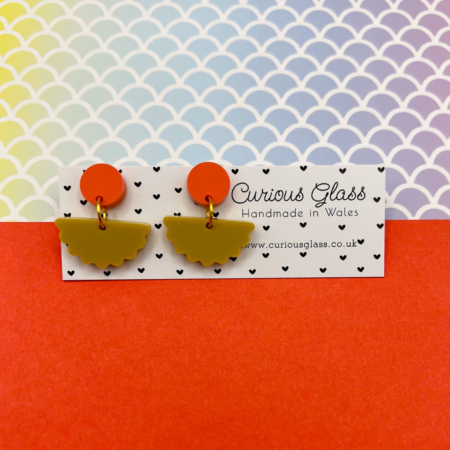 Scallop Acrylic Earrings