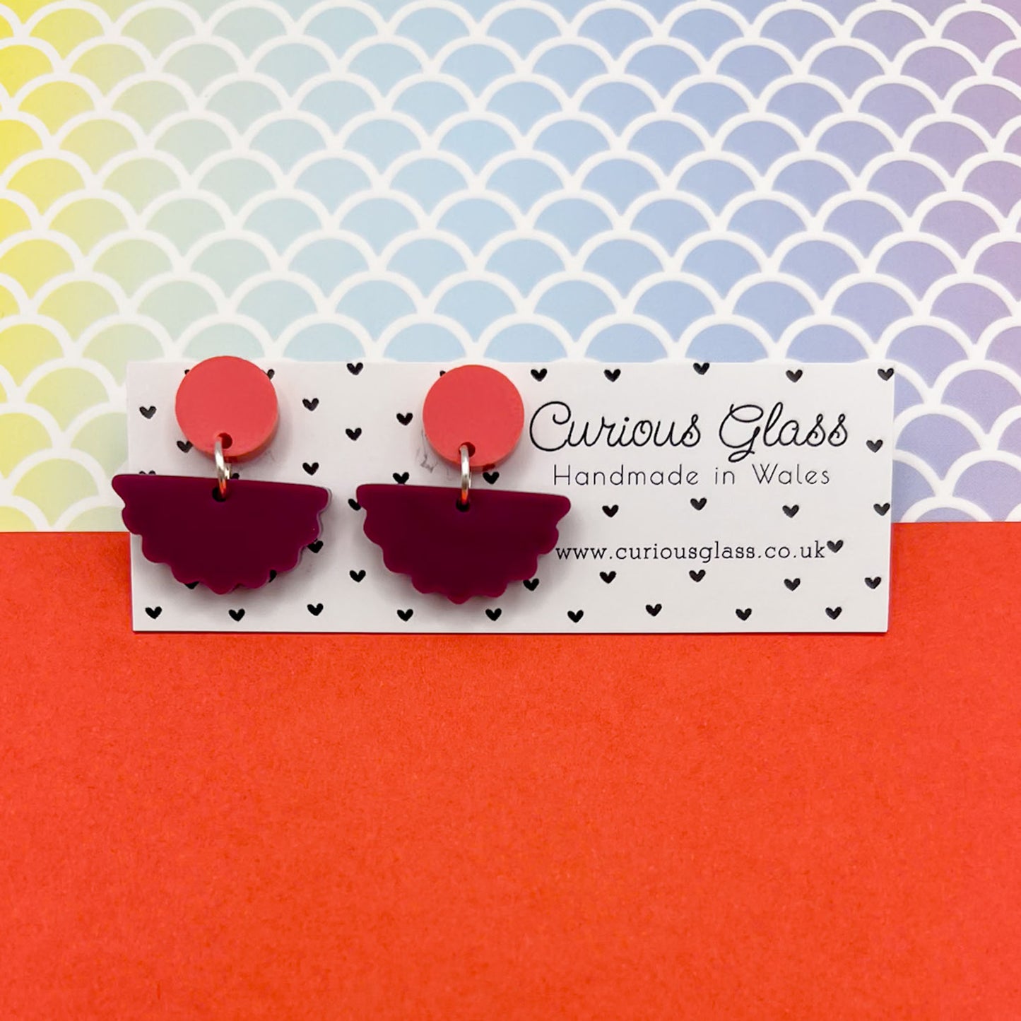 Scallop Acrylic Earrings