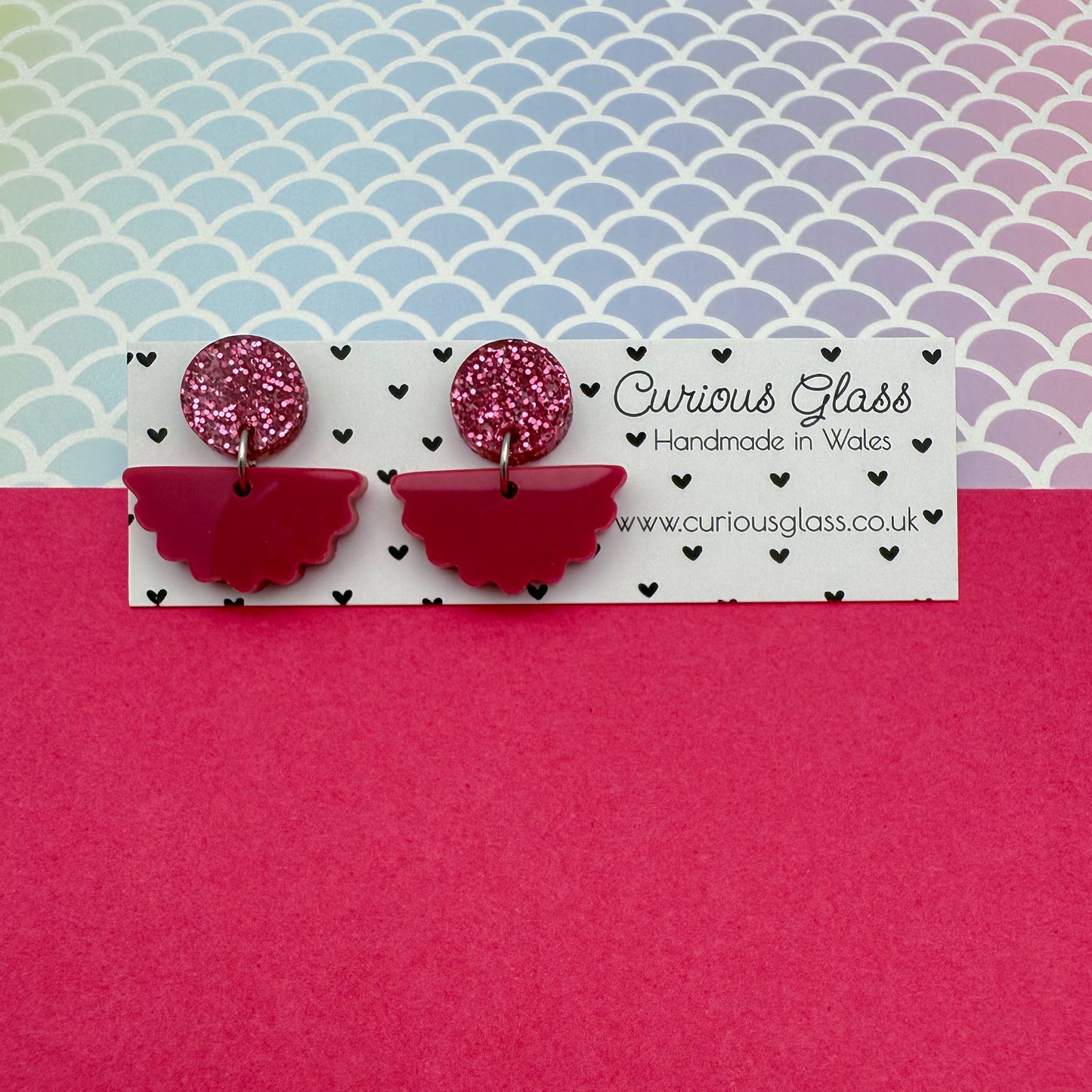 Scallop Acrylic Earrings
