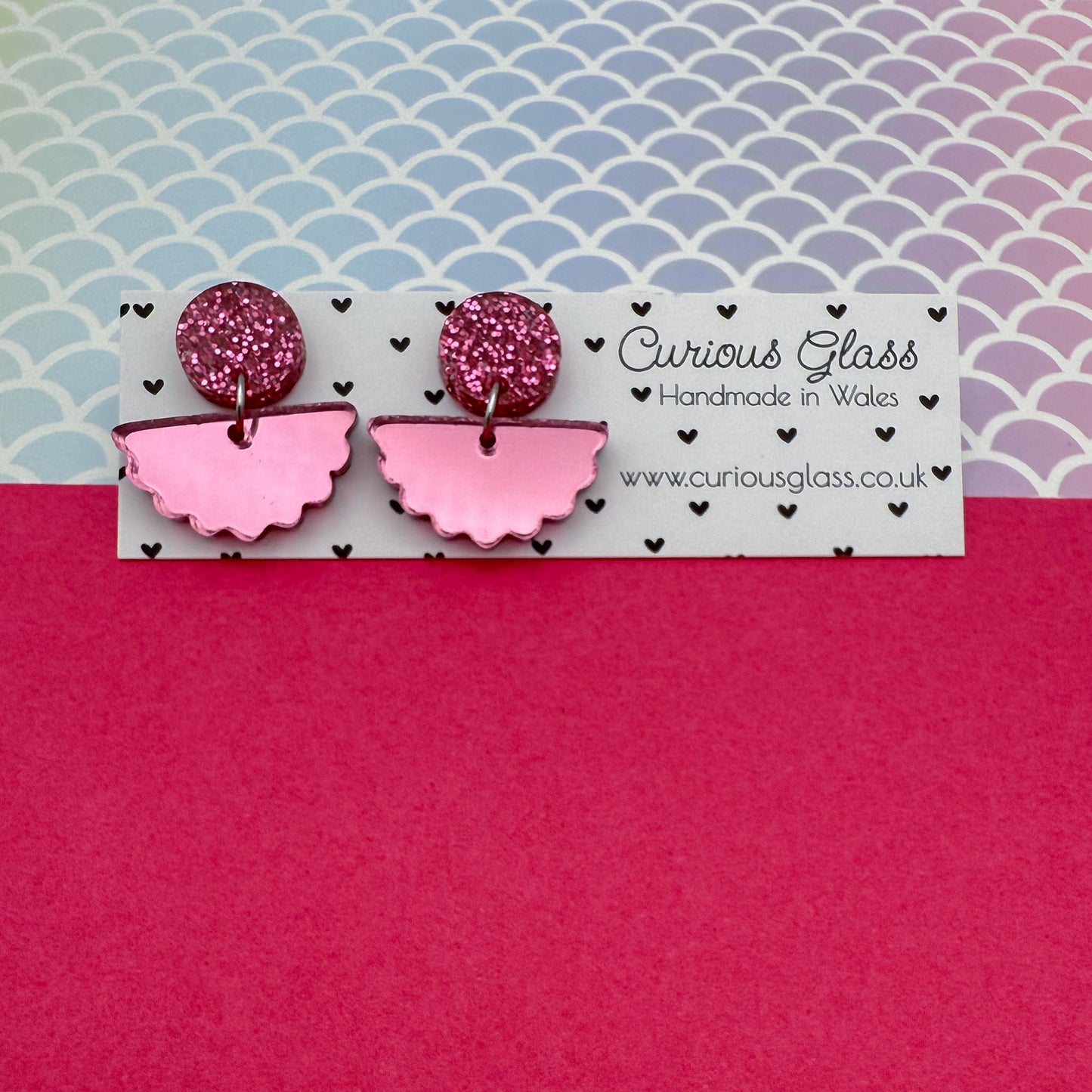 Scallop Acrylic Earrings