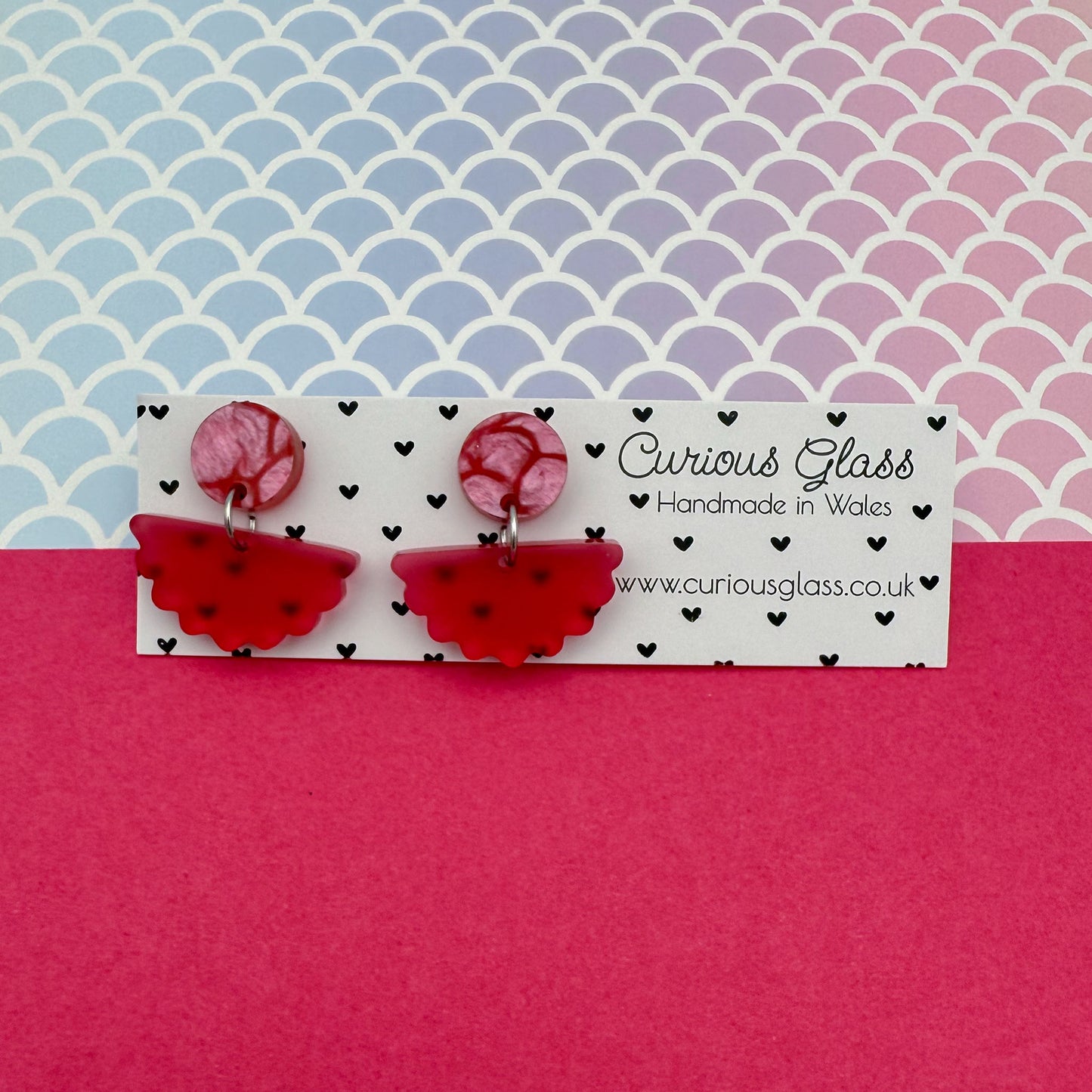 Scallop Acrylic Earrings