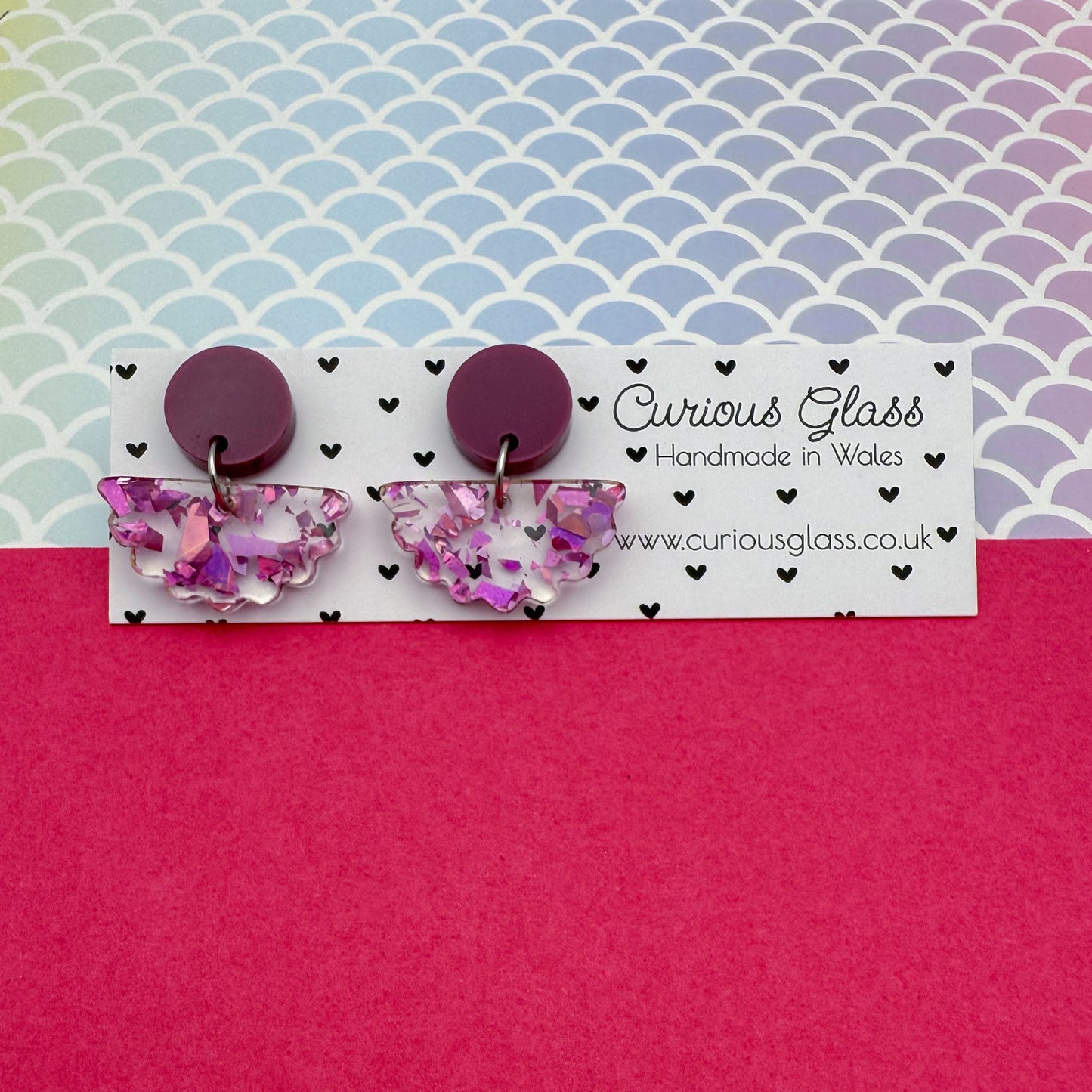 Scallop Acrylic Earrings