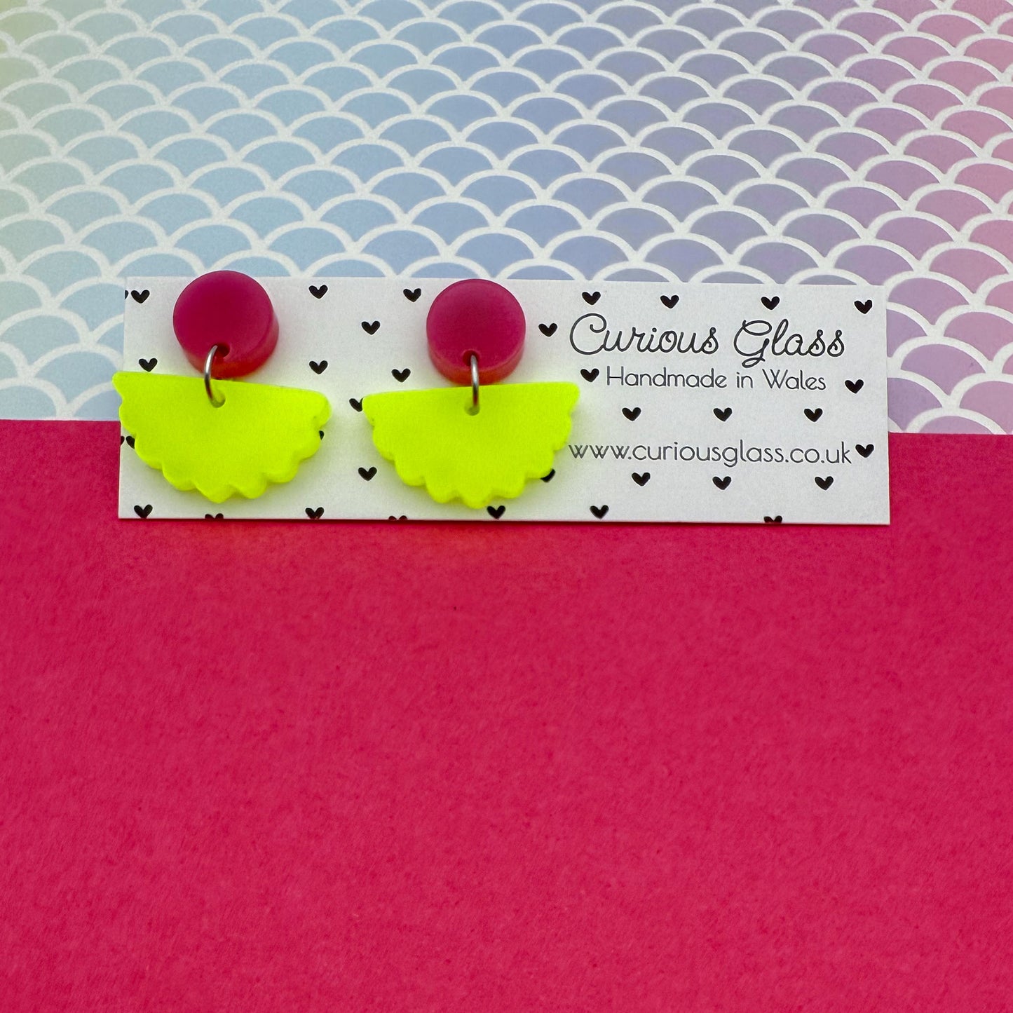 Scallop Acrylic Earrings