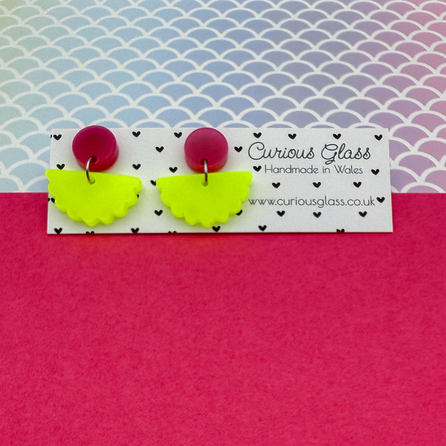 Scallop Acrylic Earrings