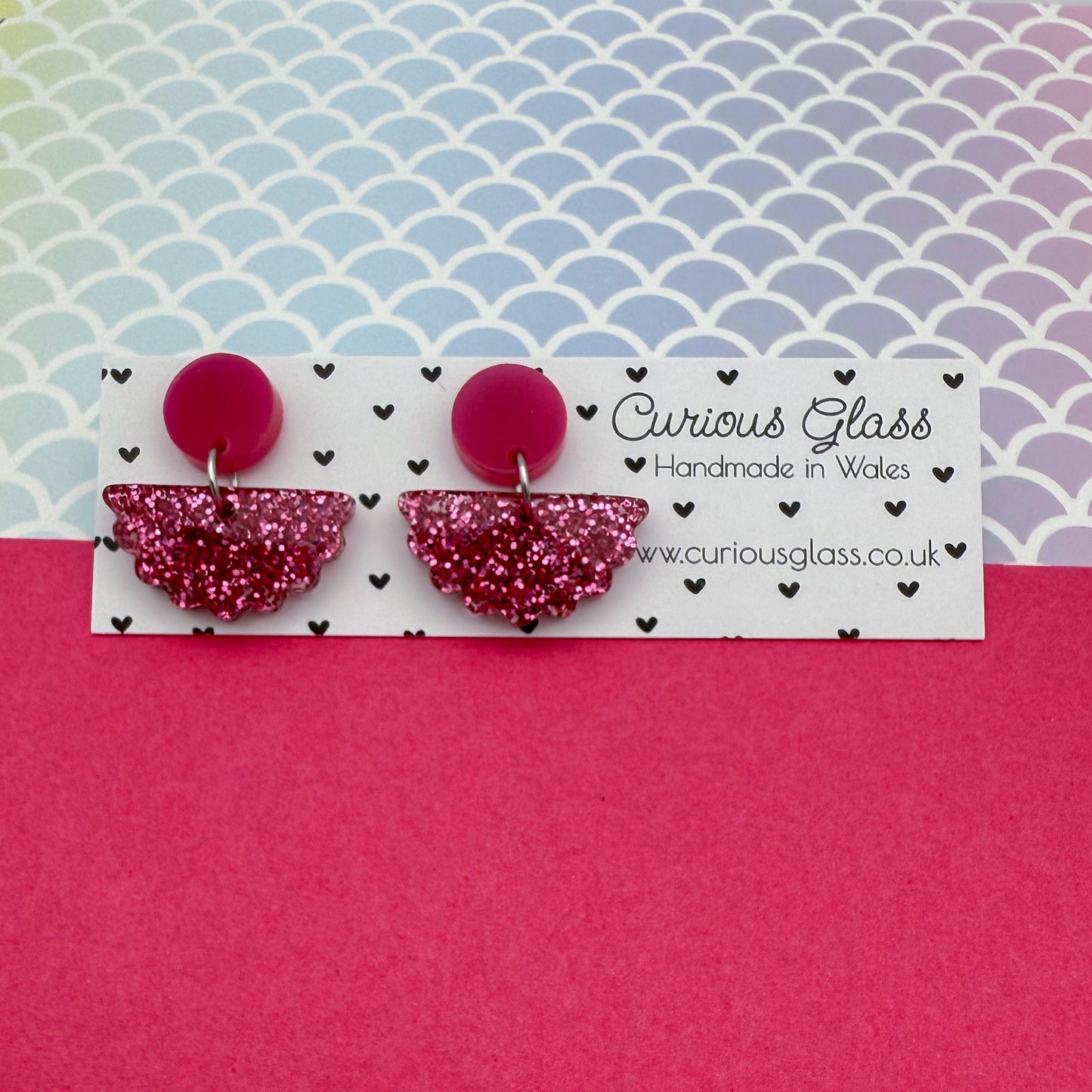 Scallop Acrylic Earrings