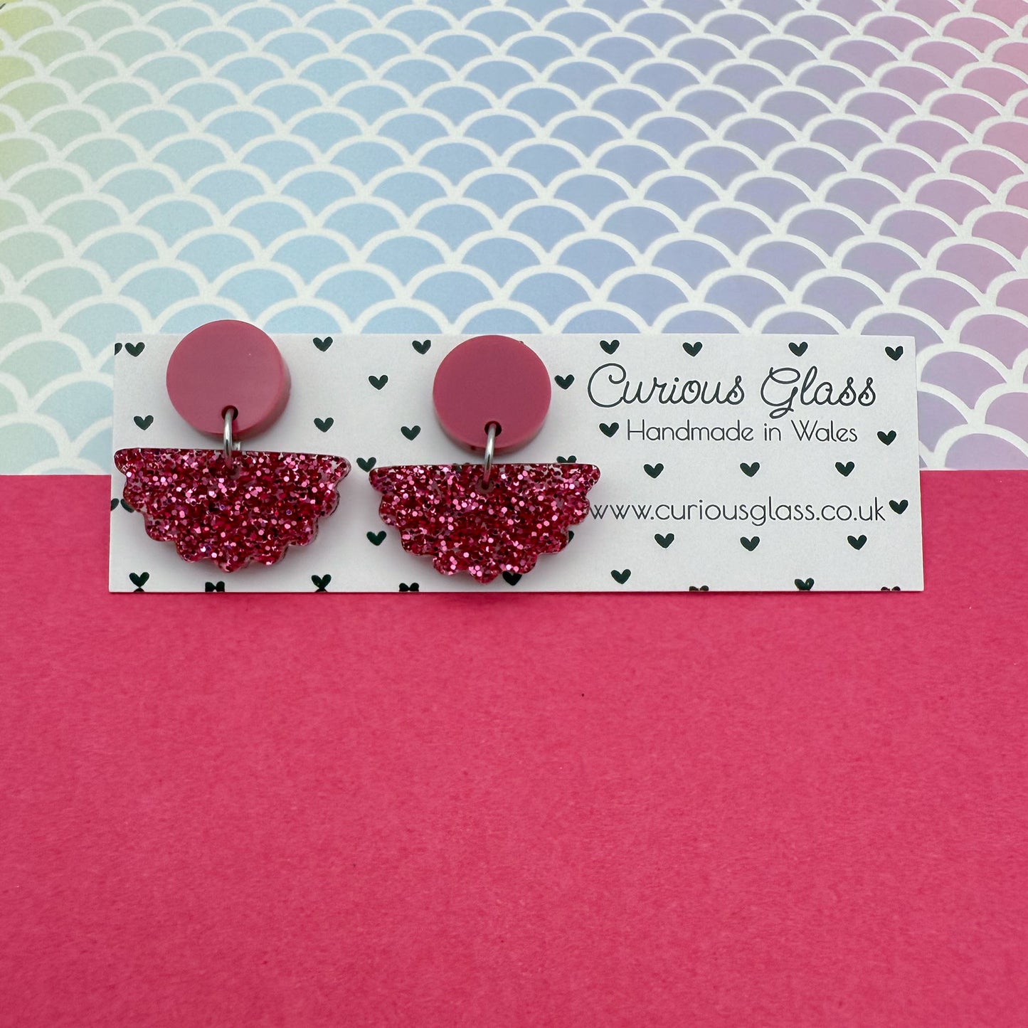 Scallop Acrylic Earrings