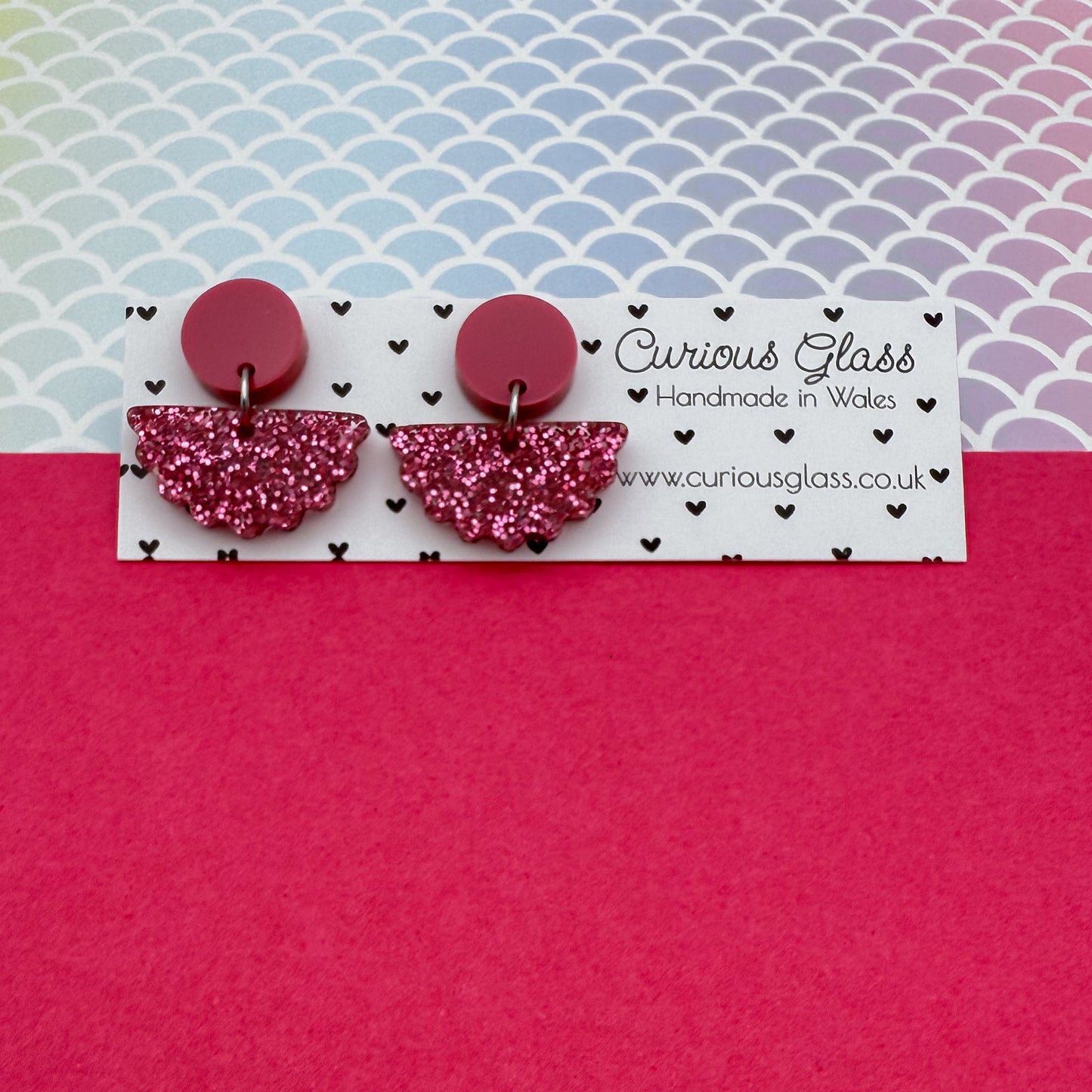 Scallop Acrylic Earrings