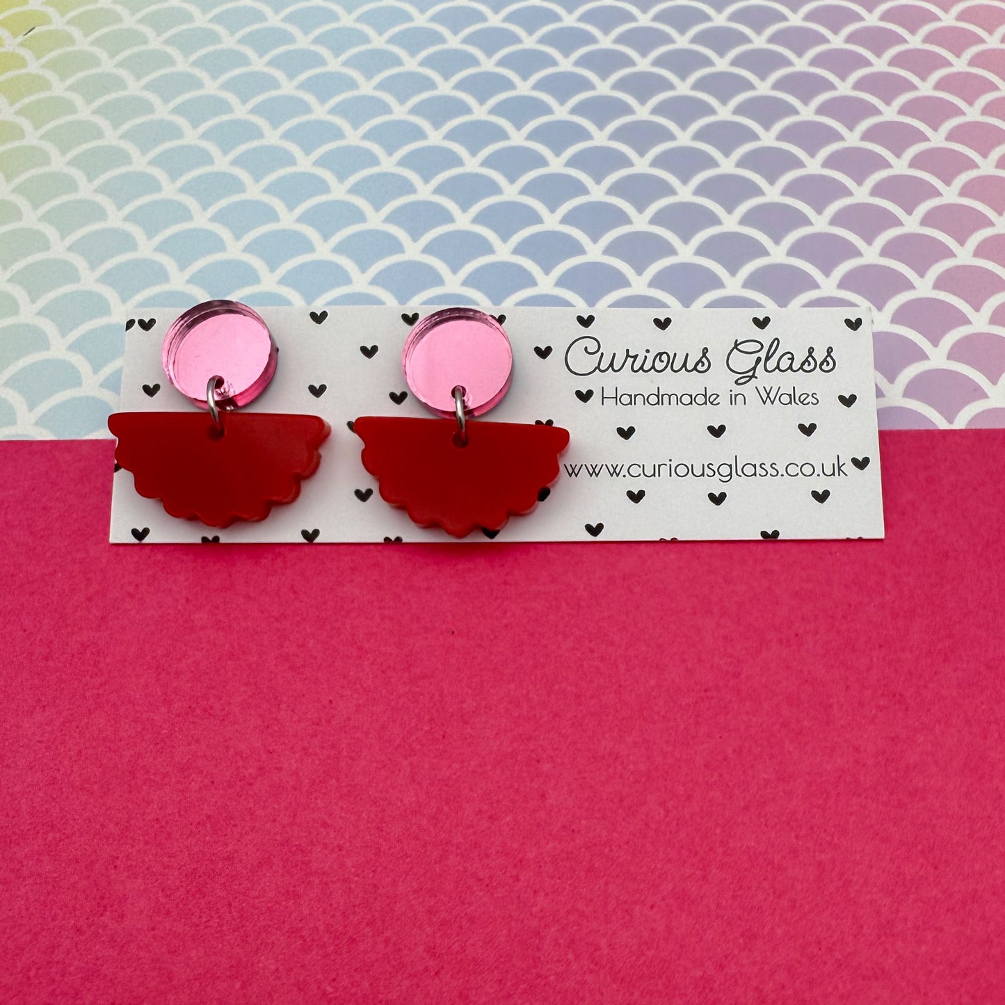 Scallop Acrylic Earrings