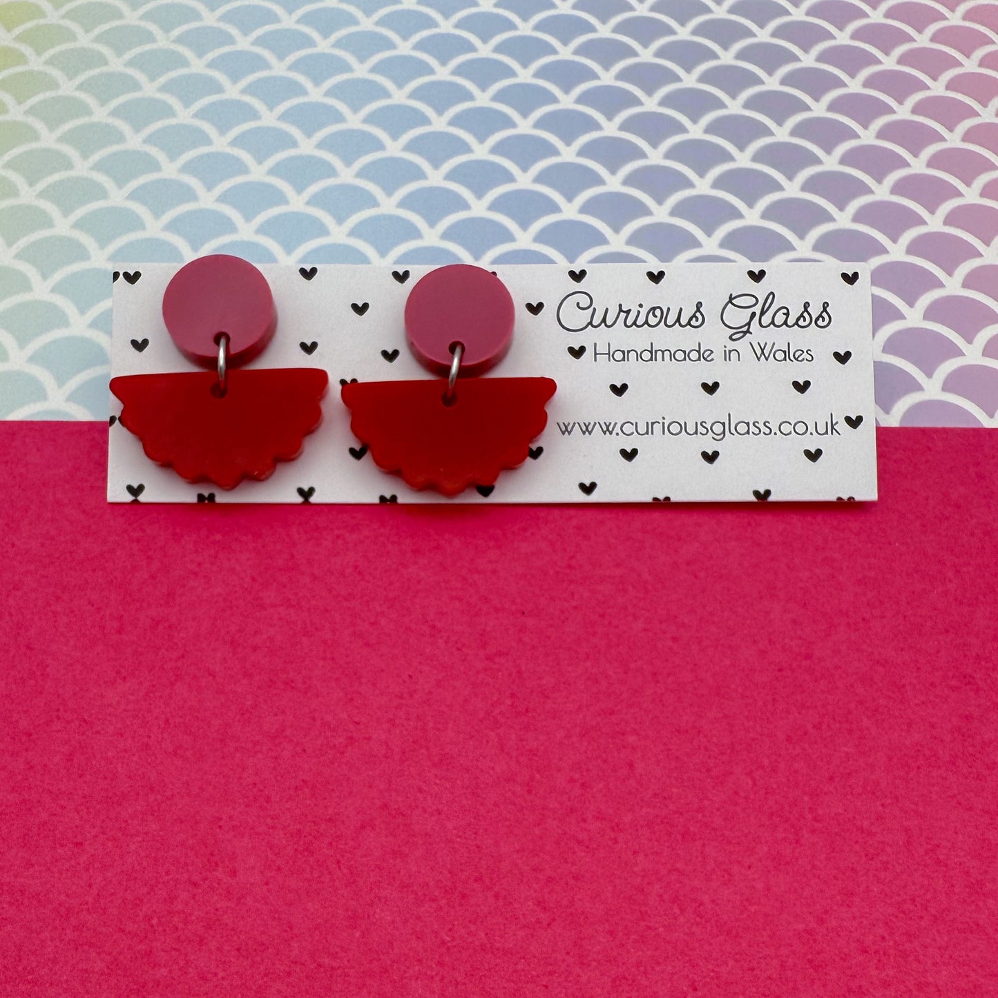 Scallop Acrylic Earrings